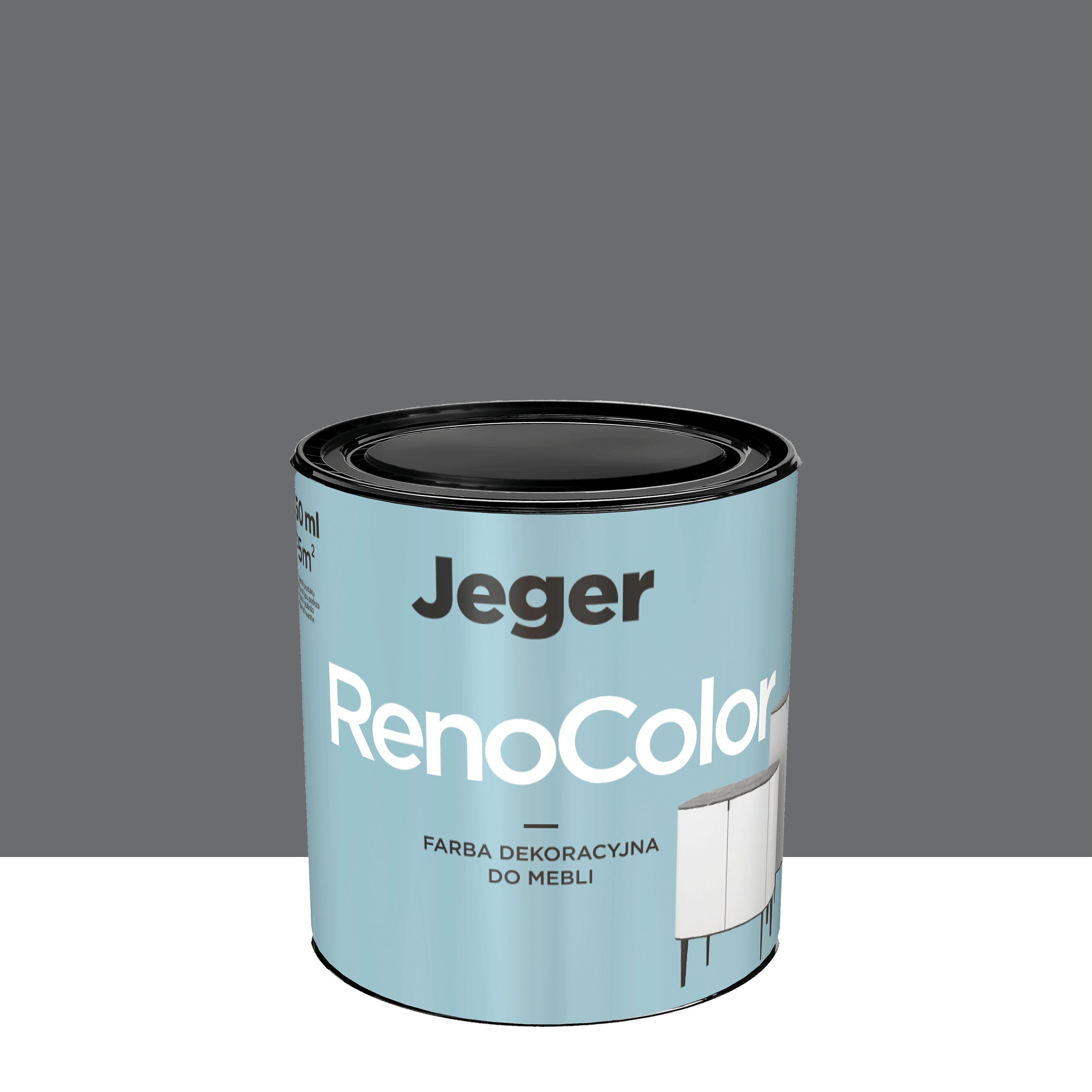 Farba do mebli RenoColor 0.45 l Grafit Jeger