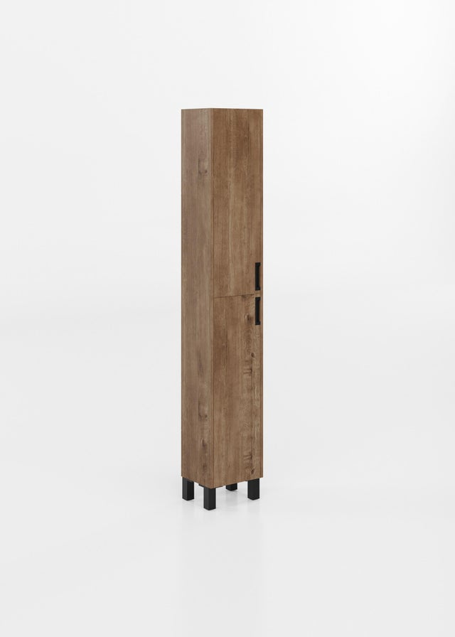 Columna de baño Carol roble claro 30x172x24 cm