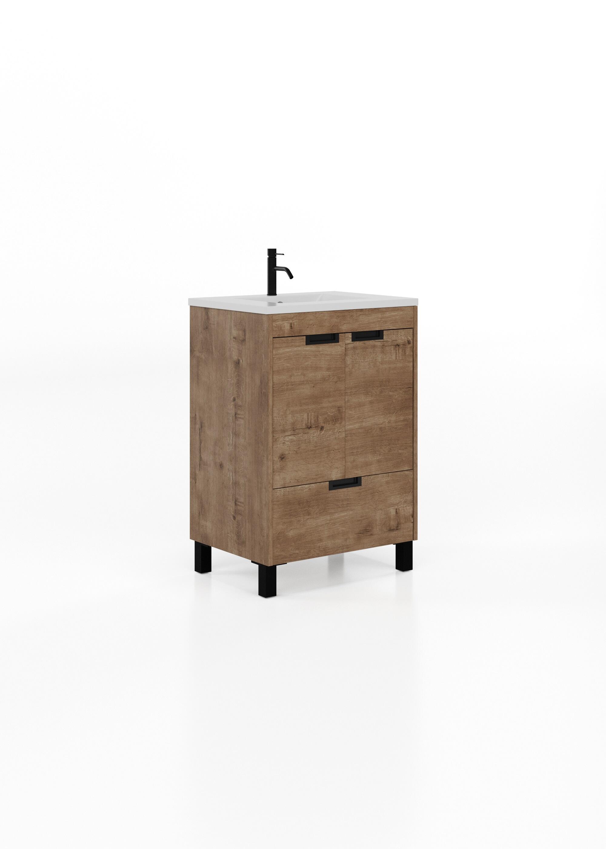 Mueble de baño carol roble claro 60x45 cm (lavabo no incluido)
