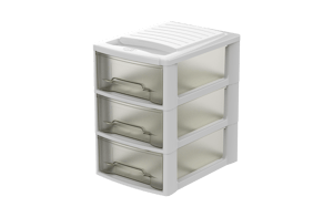 Cassettiera Porta Minuteria 'Espace 30' - 30 Cassetti Trasparenti, Antirurto, Divisori Estraibili