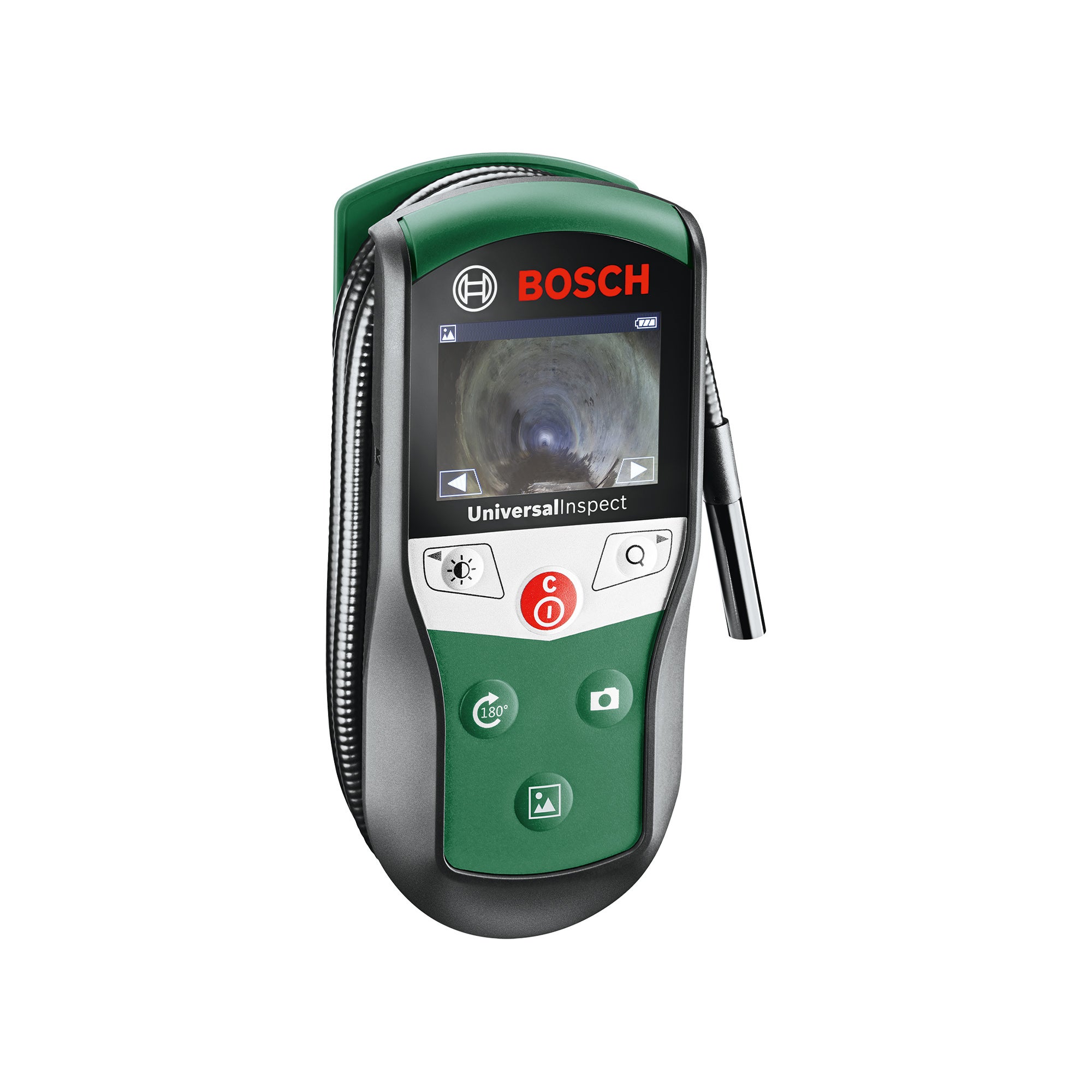 Cámara De Inspección Bosch UniversalInspect - Endoscopio 8mm, Cable Flexible 0,95m, Pantalla A Color, Memoria