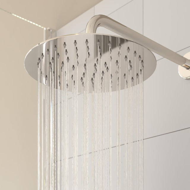 Tête de douche rond acier inoxydable H.25 Icone SENSEA