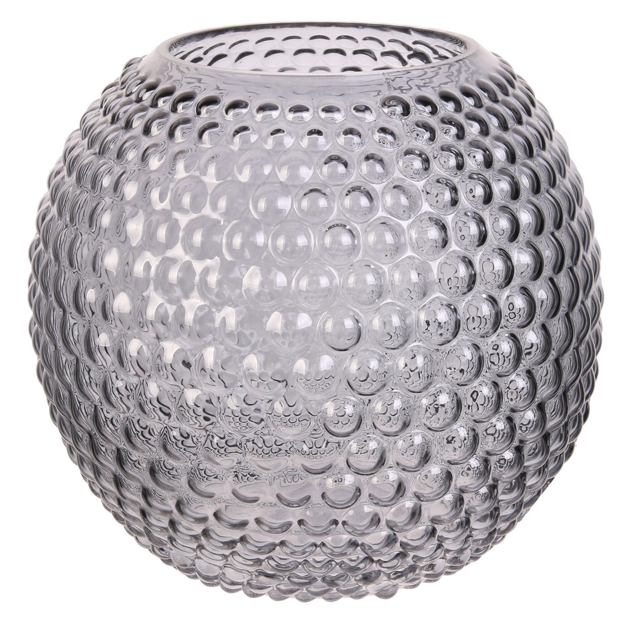 Jarrón decorativo 20x18 cm en color gris