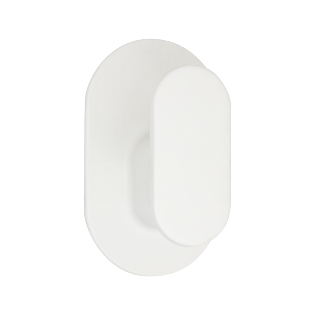 Cabide de fixar abs branco Easy Dual