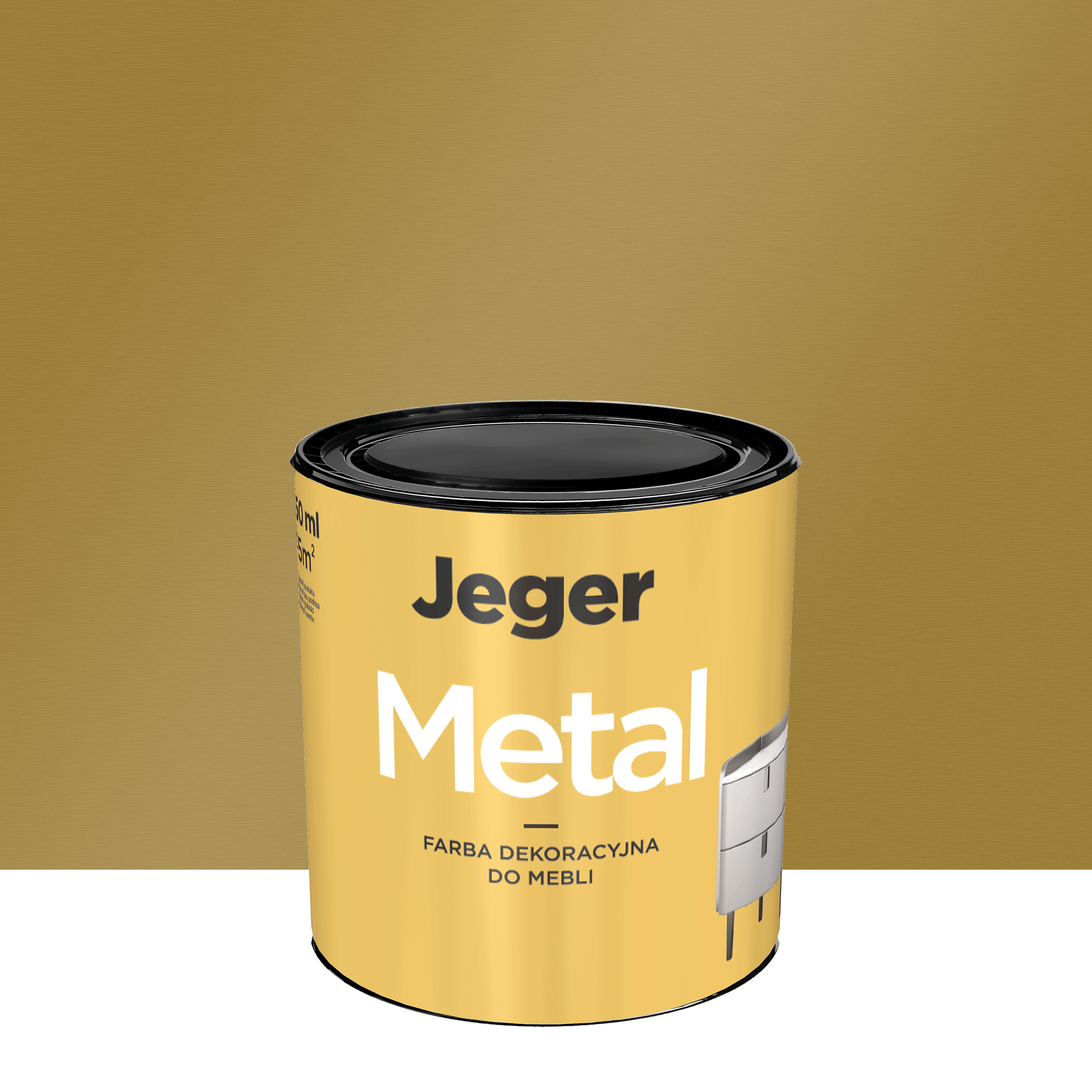 Farba do mebli Metal 0.45 l Stare złoto Jeger