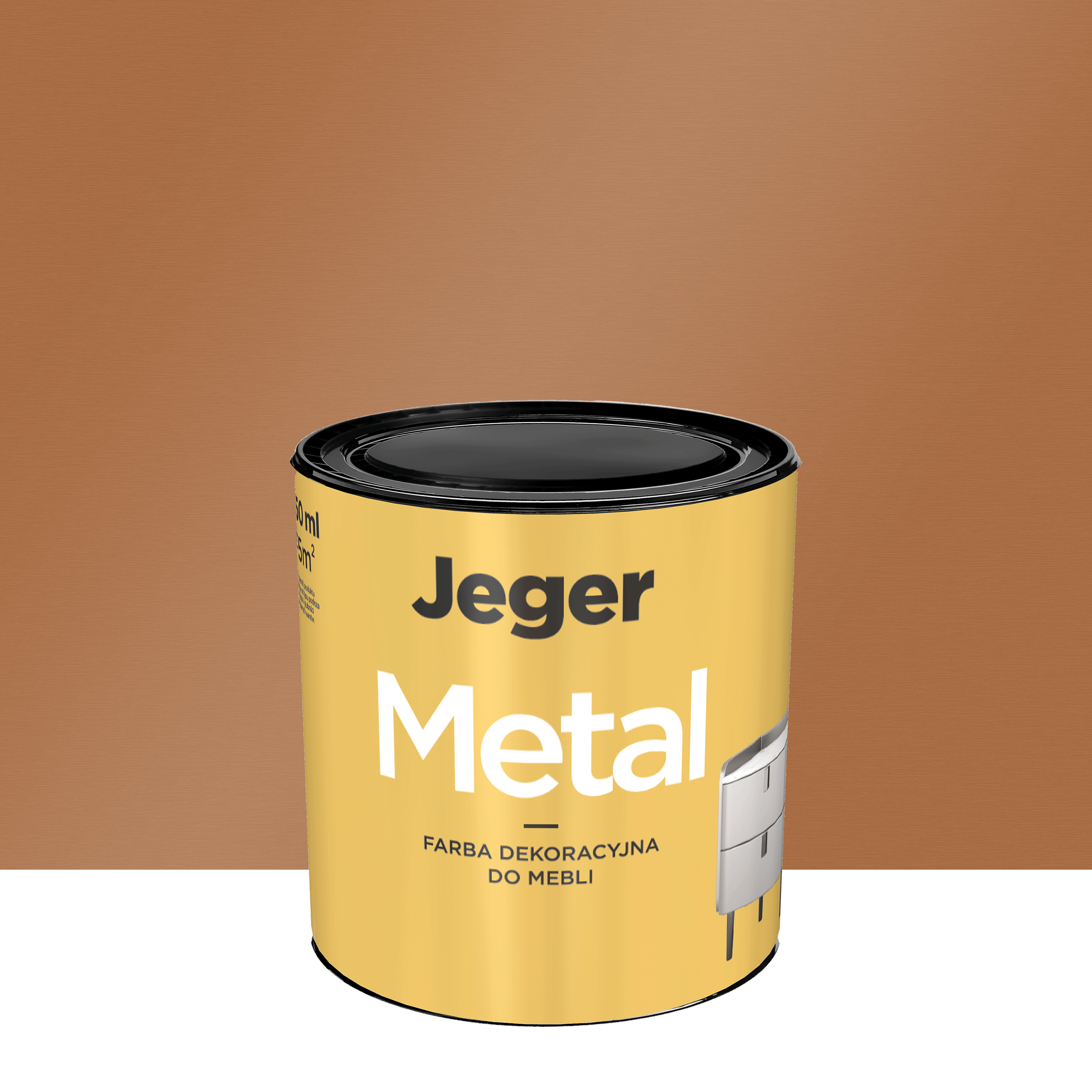 Farba do mebli Metal 0.45 l Miedź Jeger