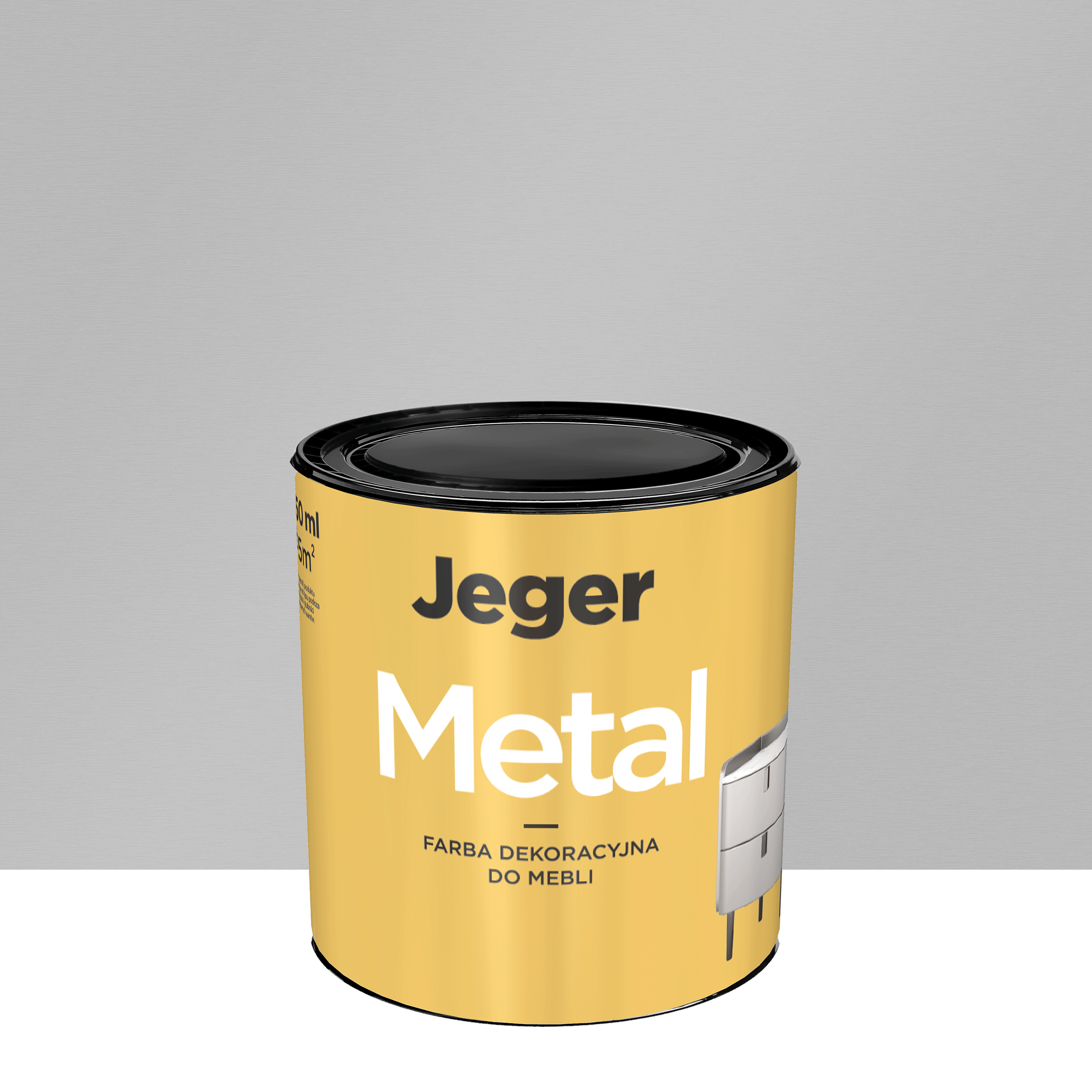 Farba do mebli Metal 0.45 l Srebro Jeger