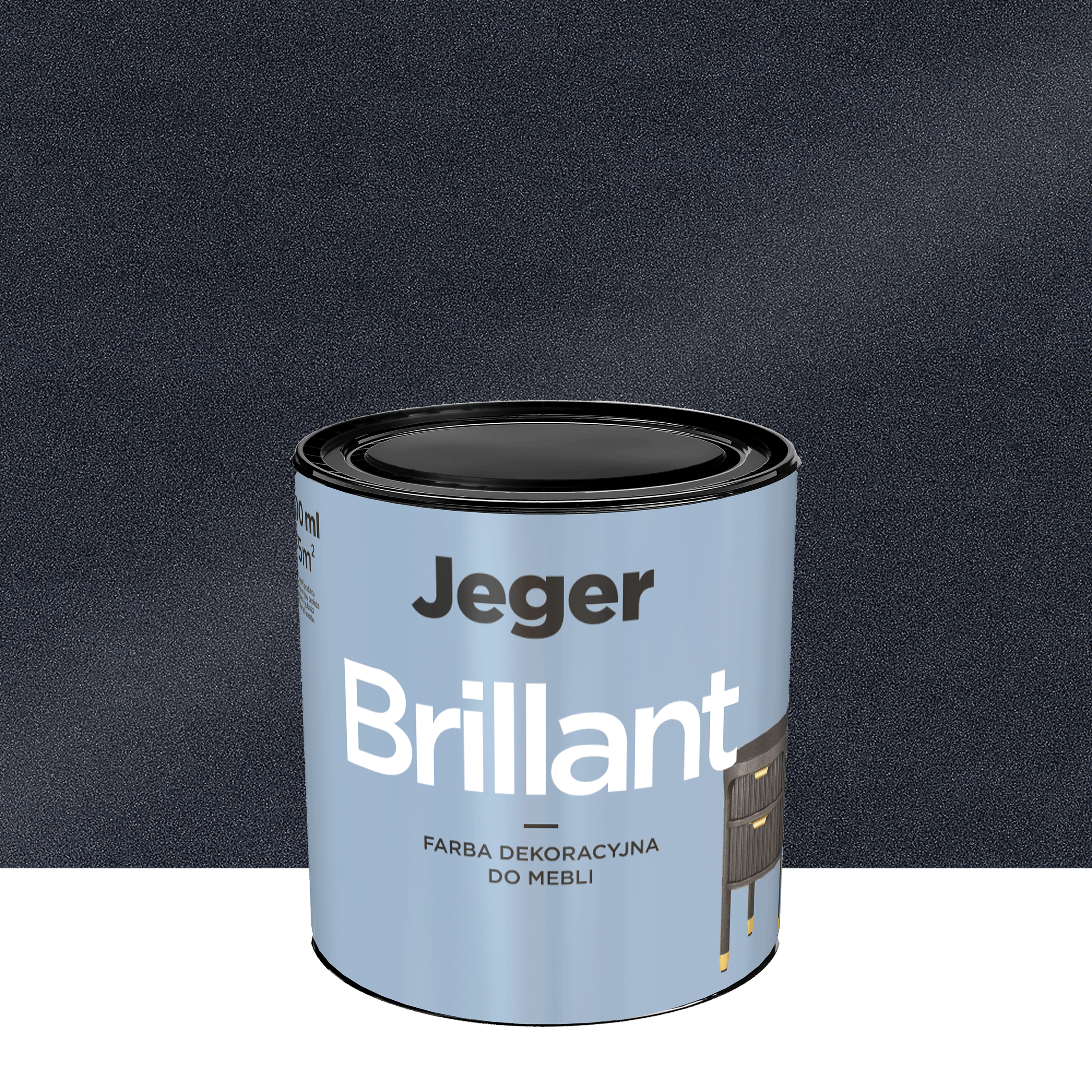 Farba do mebli Brilliant 0.5 l Carbon Jeger
