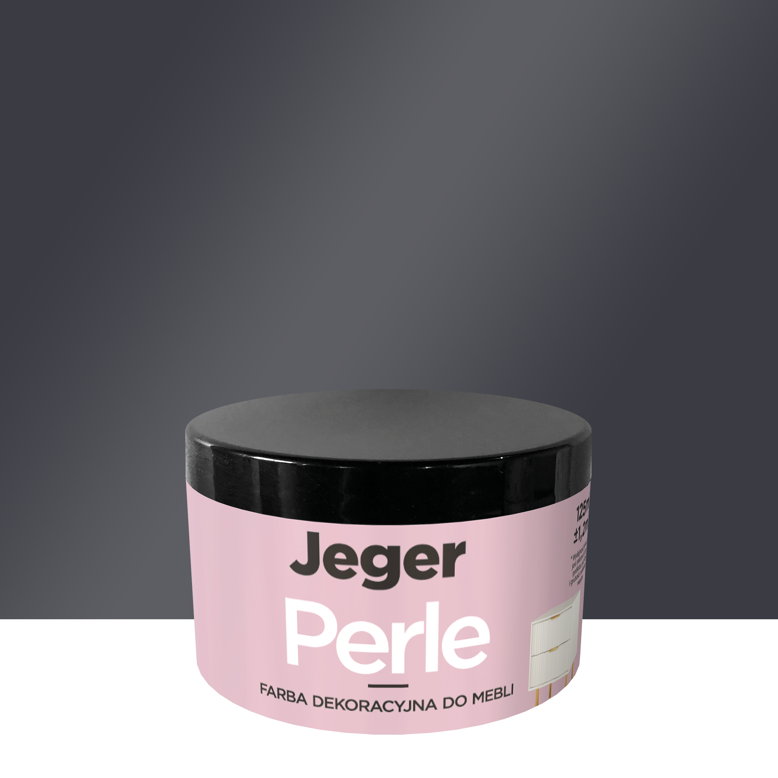 Farba do mebli Perle 0.125 l Onyx Jeger