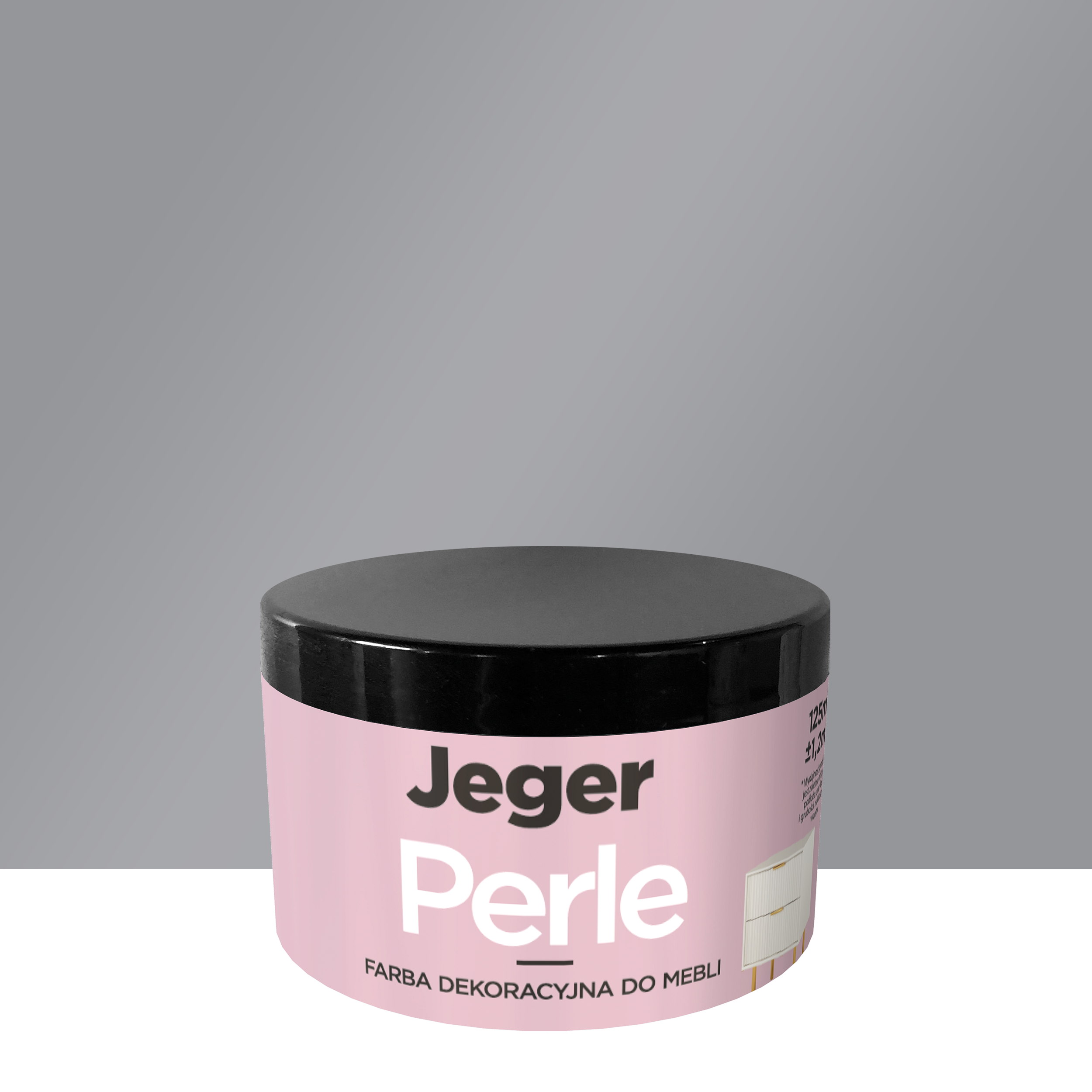 Farba do mebli Perle 0.125 l Platyna Jeger