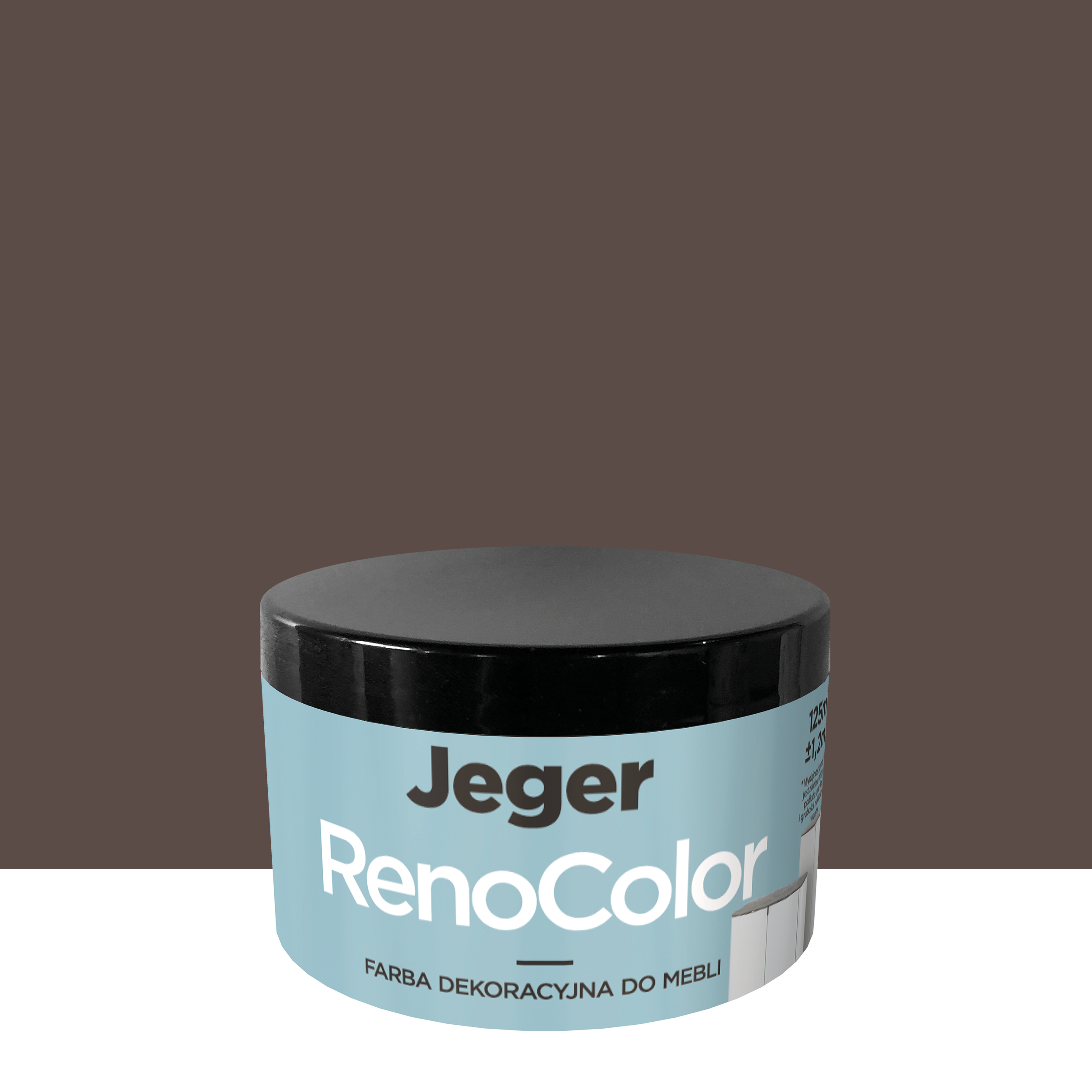 Farba do mebli RenoColor 0.125 l Brązowy Jeger