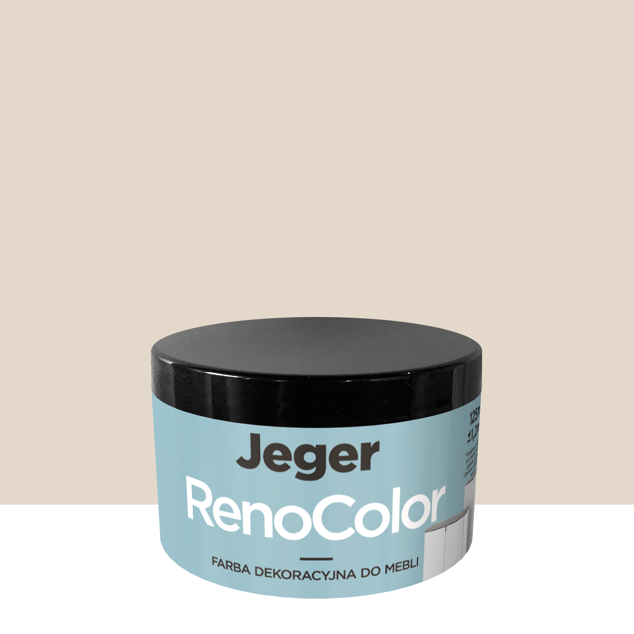Farba do mebli RenoColor 0.125 l Beżowy Jeger