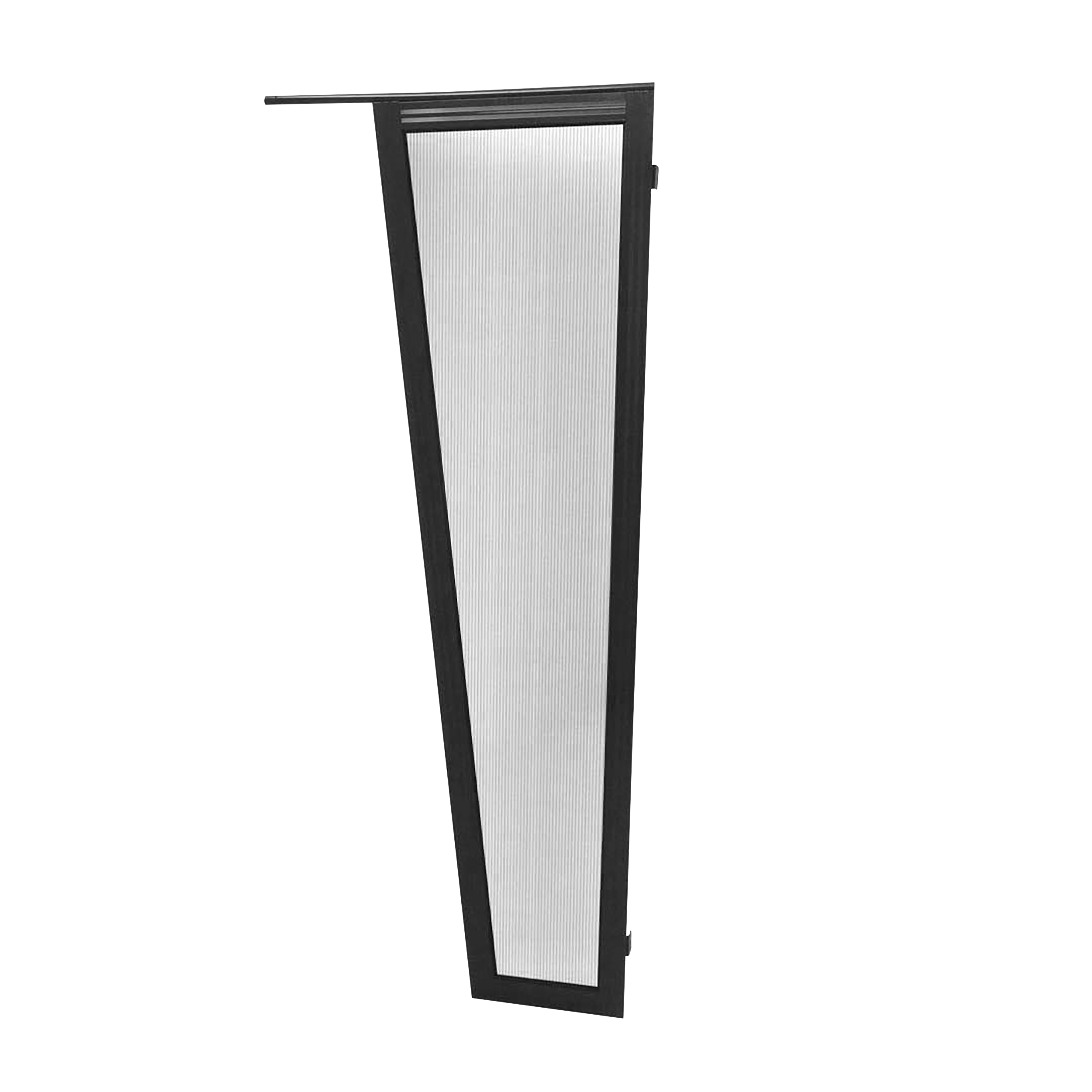 Ścianka boczna antracyt 180x53x30 cm do daszka łukowego 75 cm Robelit