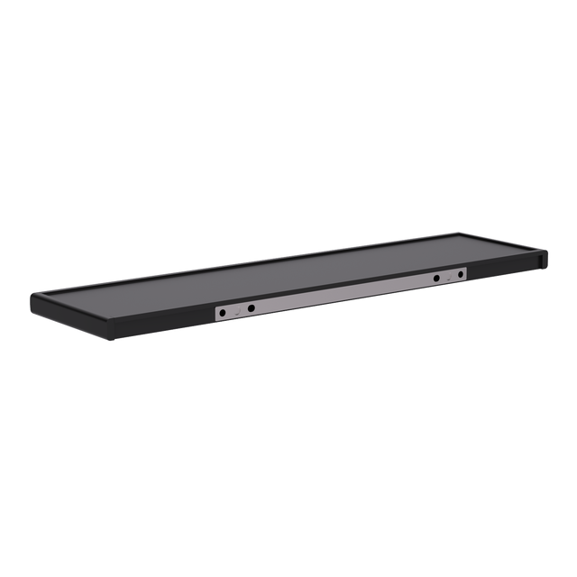Estante para el baño de aleación de aluminio negro Neo 40x10.3x1.5cm