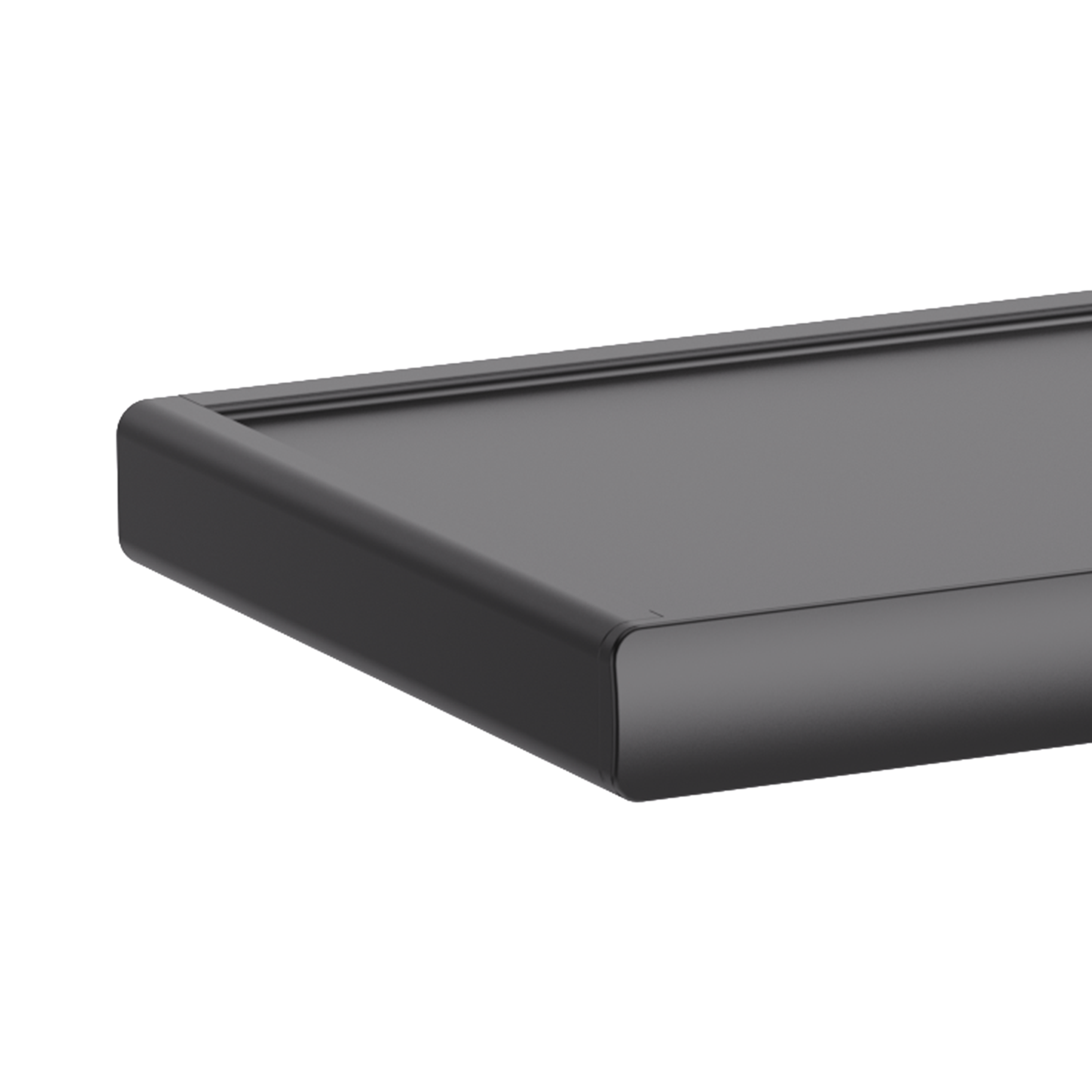 Estante para el baño de aluminio negro Neo 40x10.3x1.5cm - 5