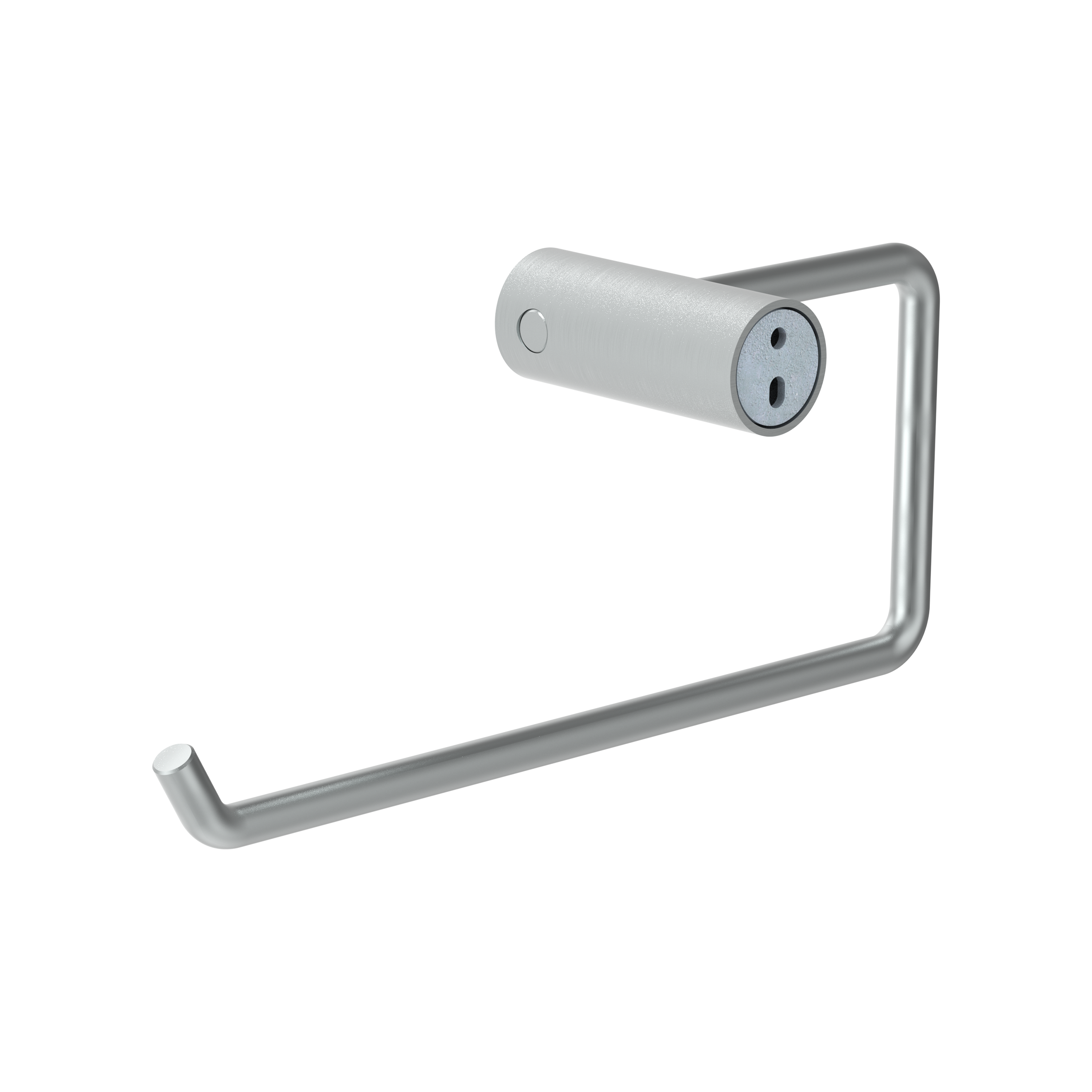 Anneau porte-serviette mural 1 barre à visser / à monter argent Neo SENSEA - 4