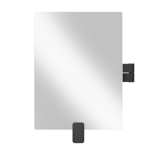 Miroir de maquillage rectangulaire à fixer Neo noir