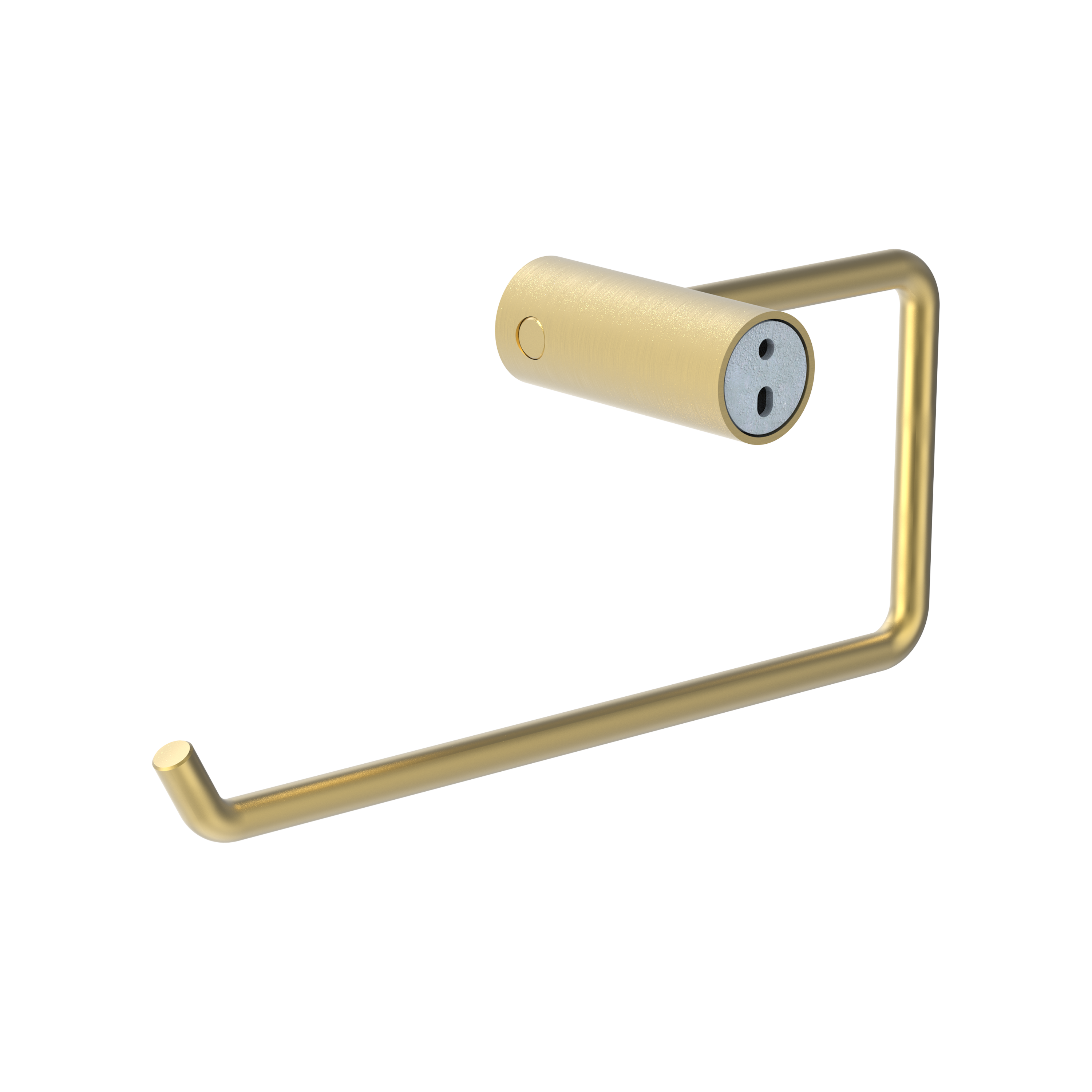 Anneau porte-serviette mural 1 barre à visser / à monter or Neo SENSEA - 4