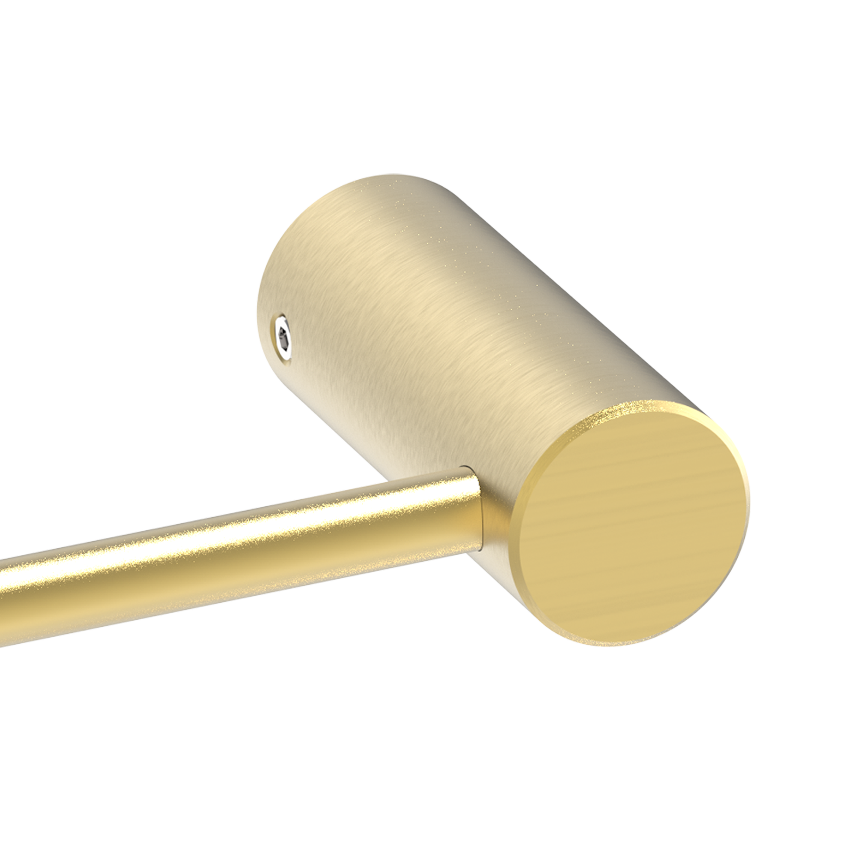 Anneau porte-serviette mural 1 barre à visser / à monter or Neo SENSEA - 3