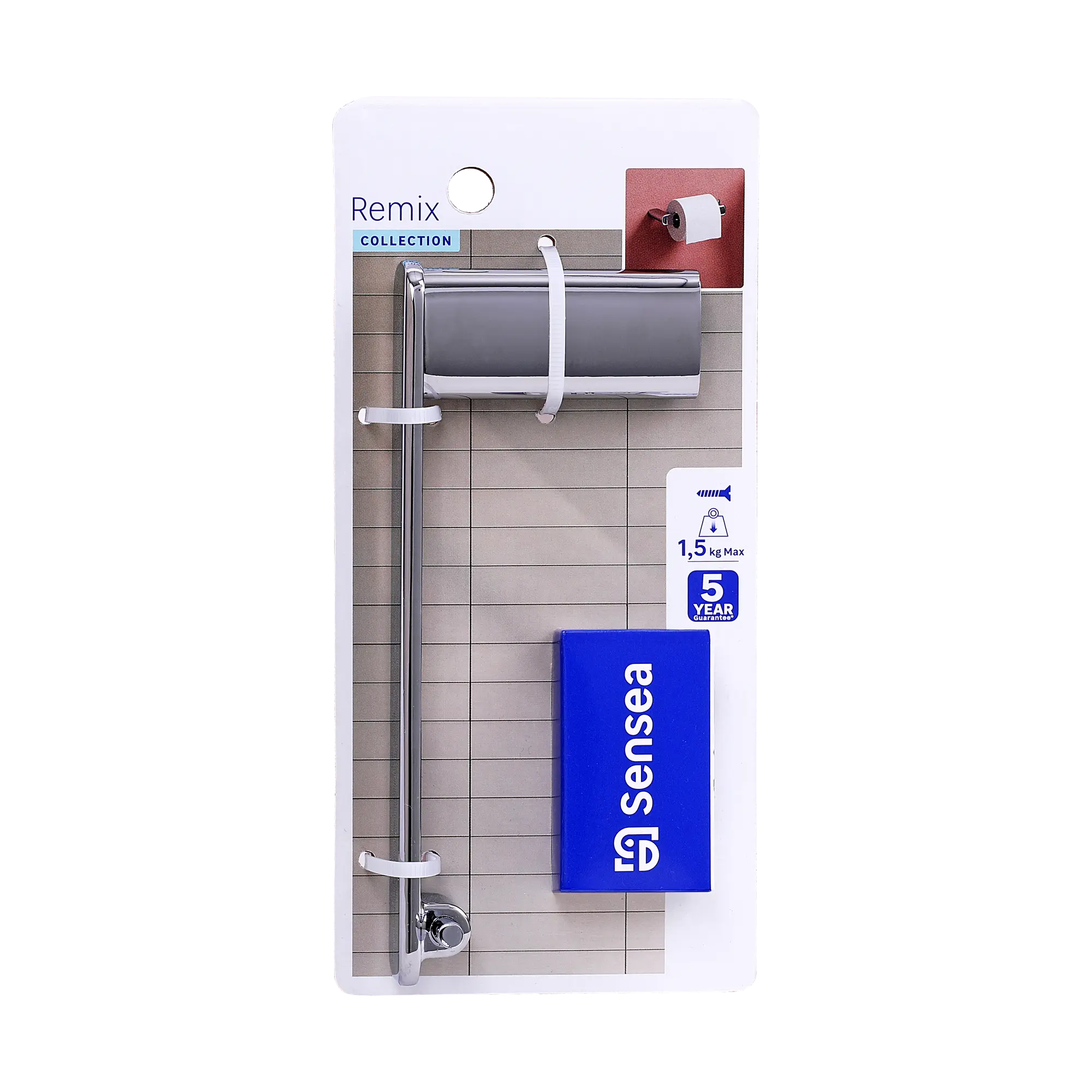 Dérouleur papier WC Remix à visser chromé - 8