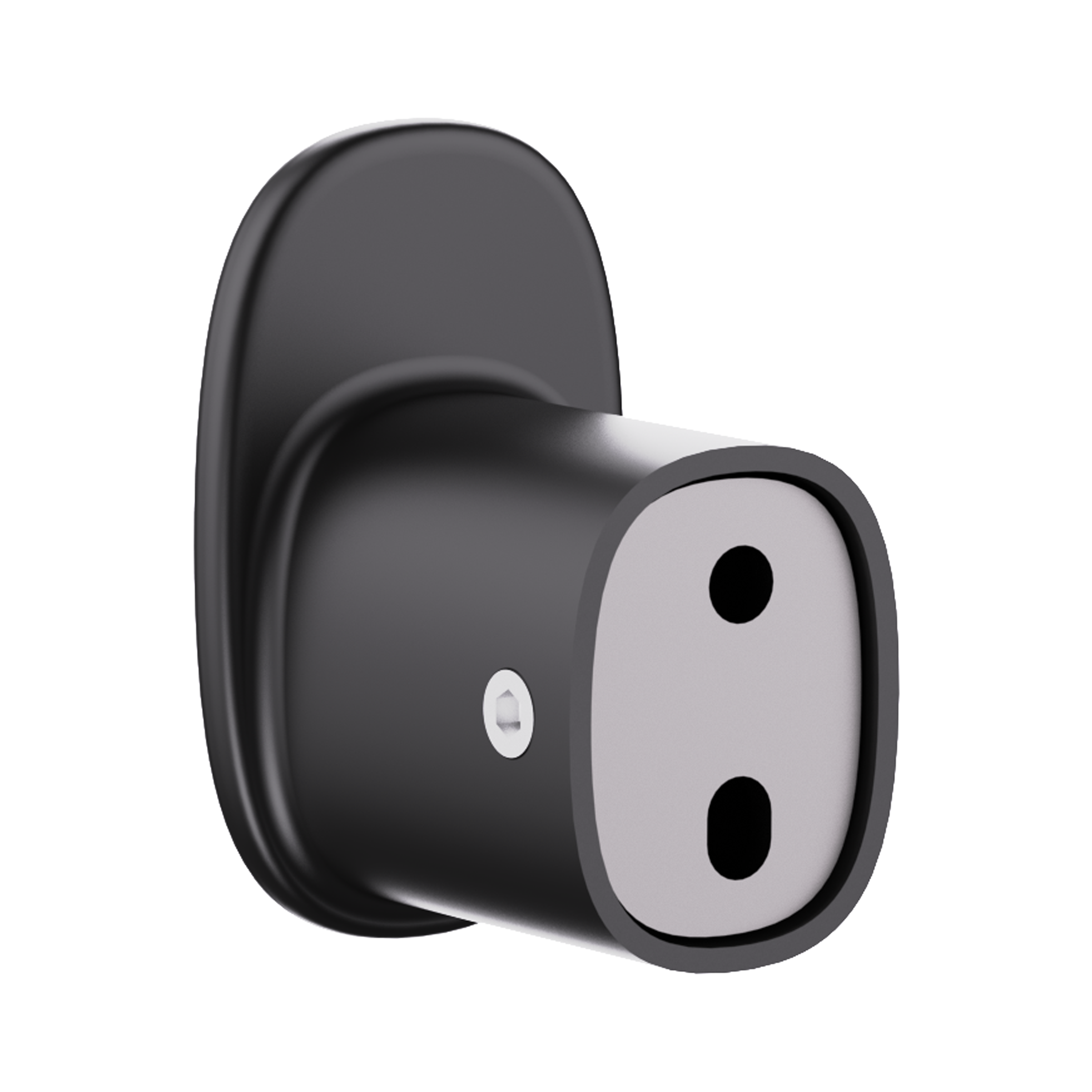 Patère à visse l. 2,9 x H. 4,9 x P. 3,6 cm, noir, Remix SENSEA - 3