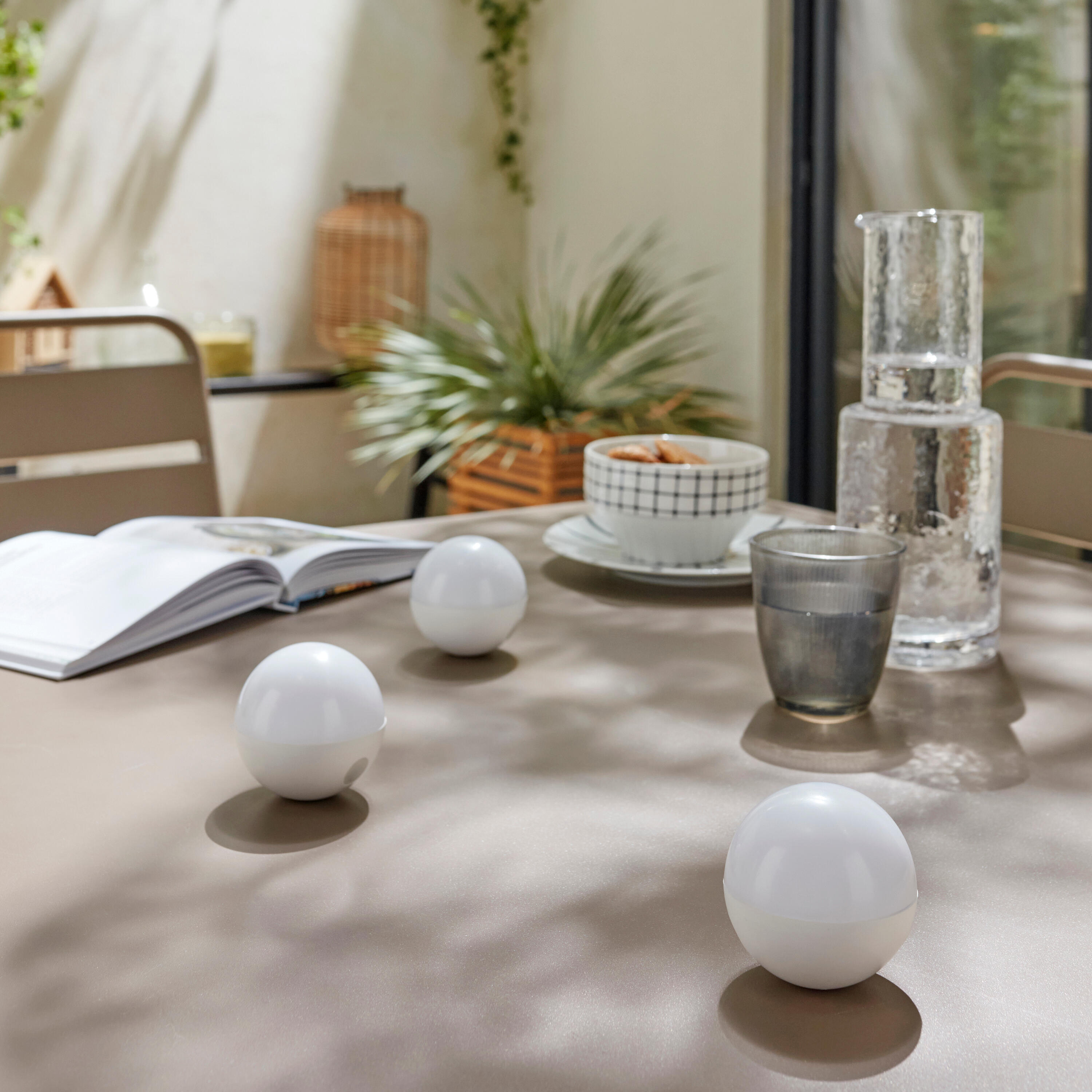 Lot 3 mini boules Led rechargeable 300 Lm intensité variable Mini Caspe INSPIRE - 5