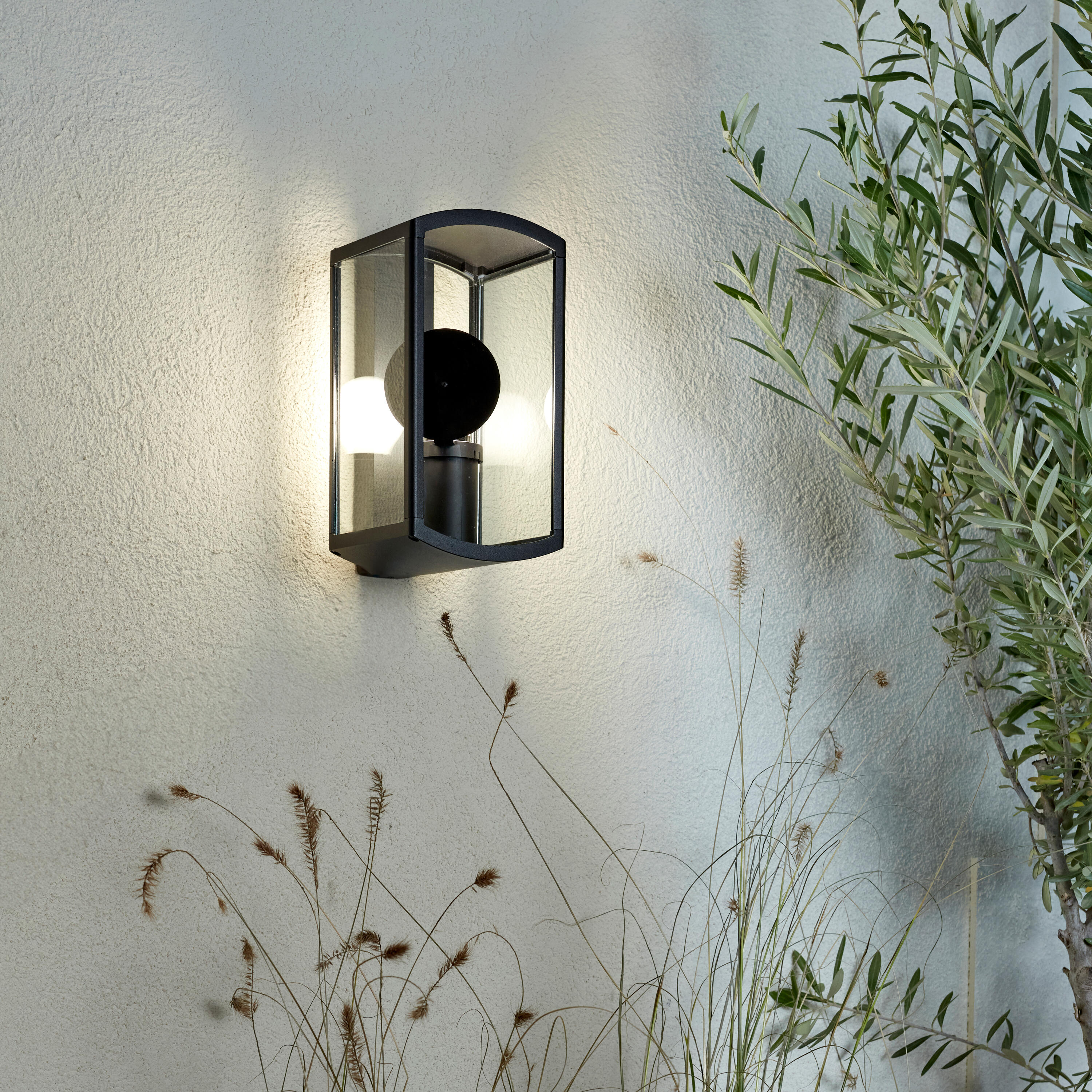 Applique extérieure Bord de mer, E27 max 25W noir Daroca INSPIRE - 3