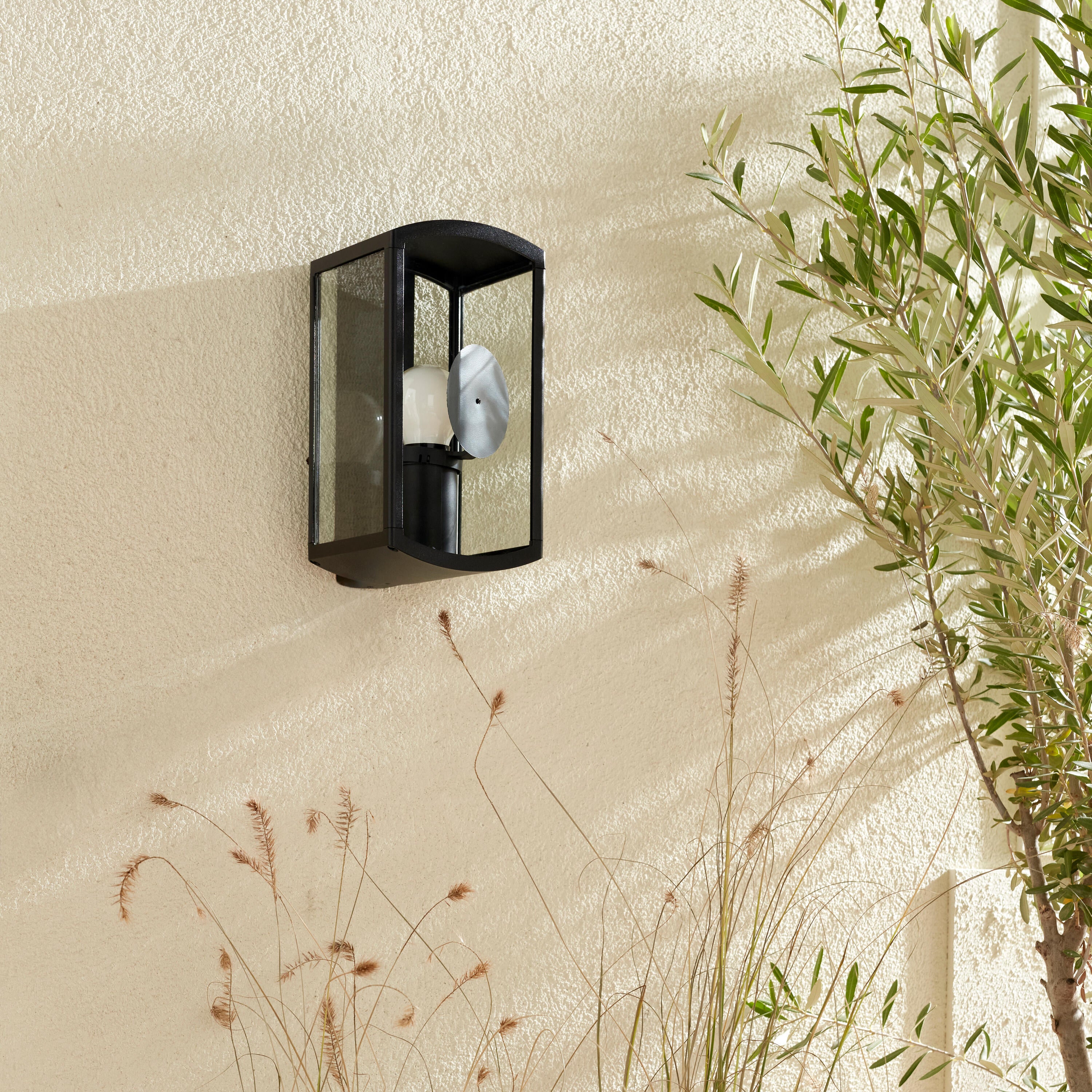 Applique extérieure Bord de mer, E27 max 25W noir Daroca INSPIRE - 2