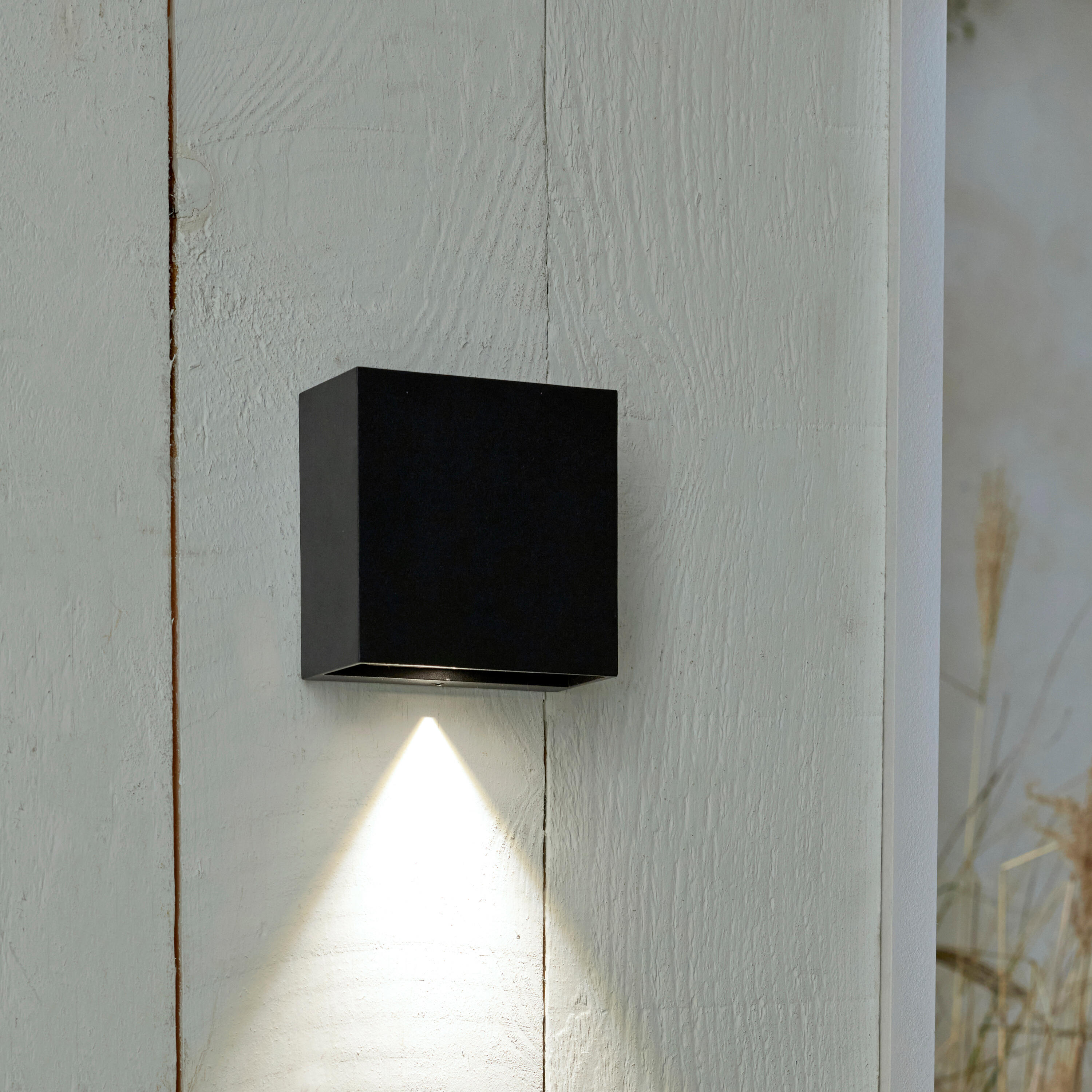 Applique LED design da esterno Baiona doppia luce nero IP65, luce bianco naturale 1400 lumen, INSPIRE - 7