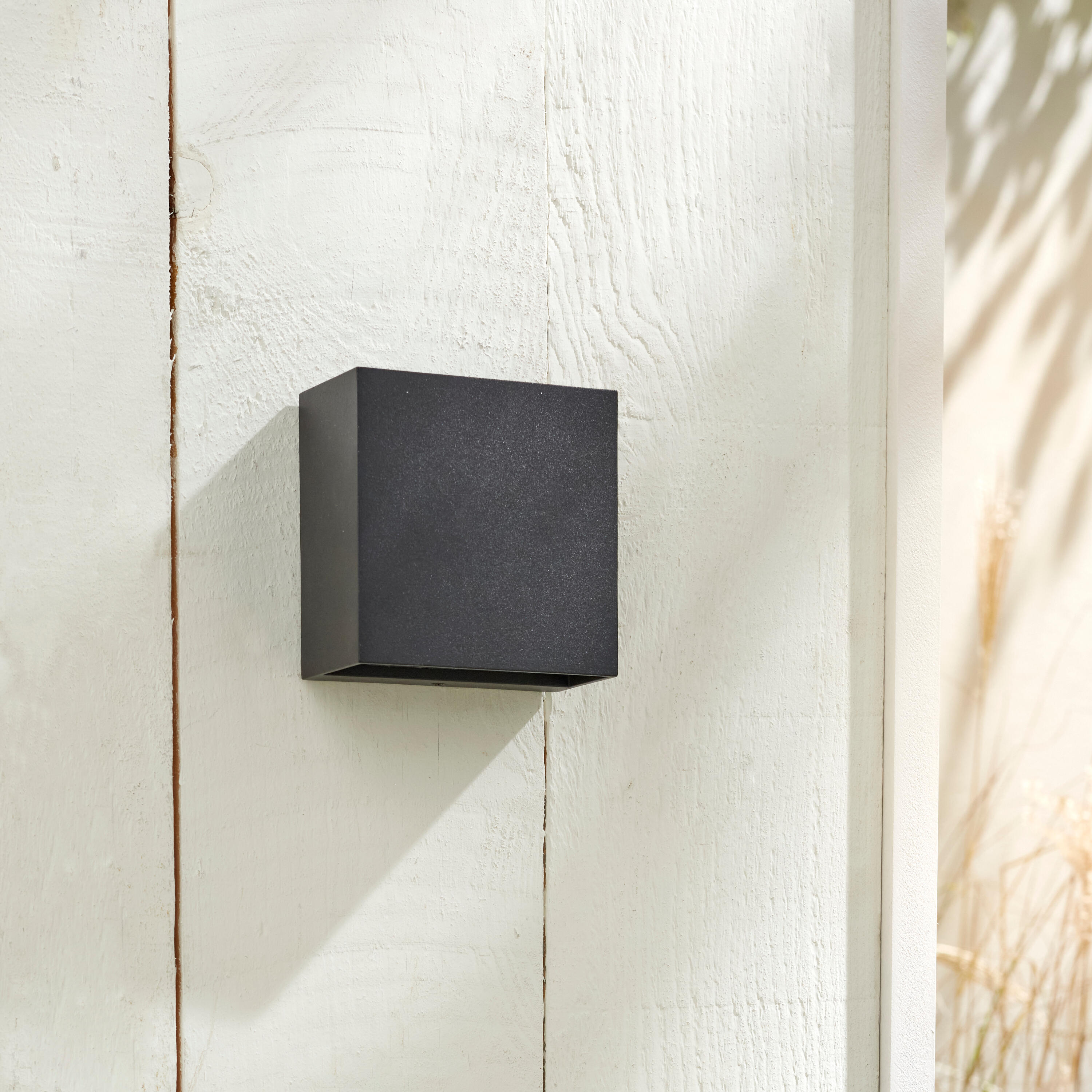 Applique LED design da esterno Baiona doppia luce nero IP65, luce bianco naturale 1400 lumen, INSPIRE - 6