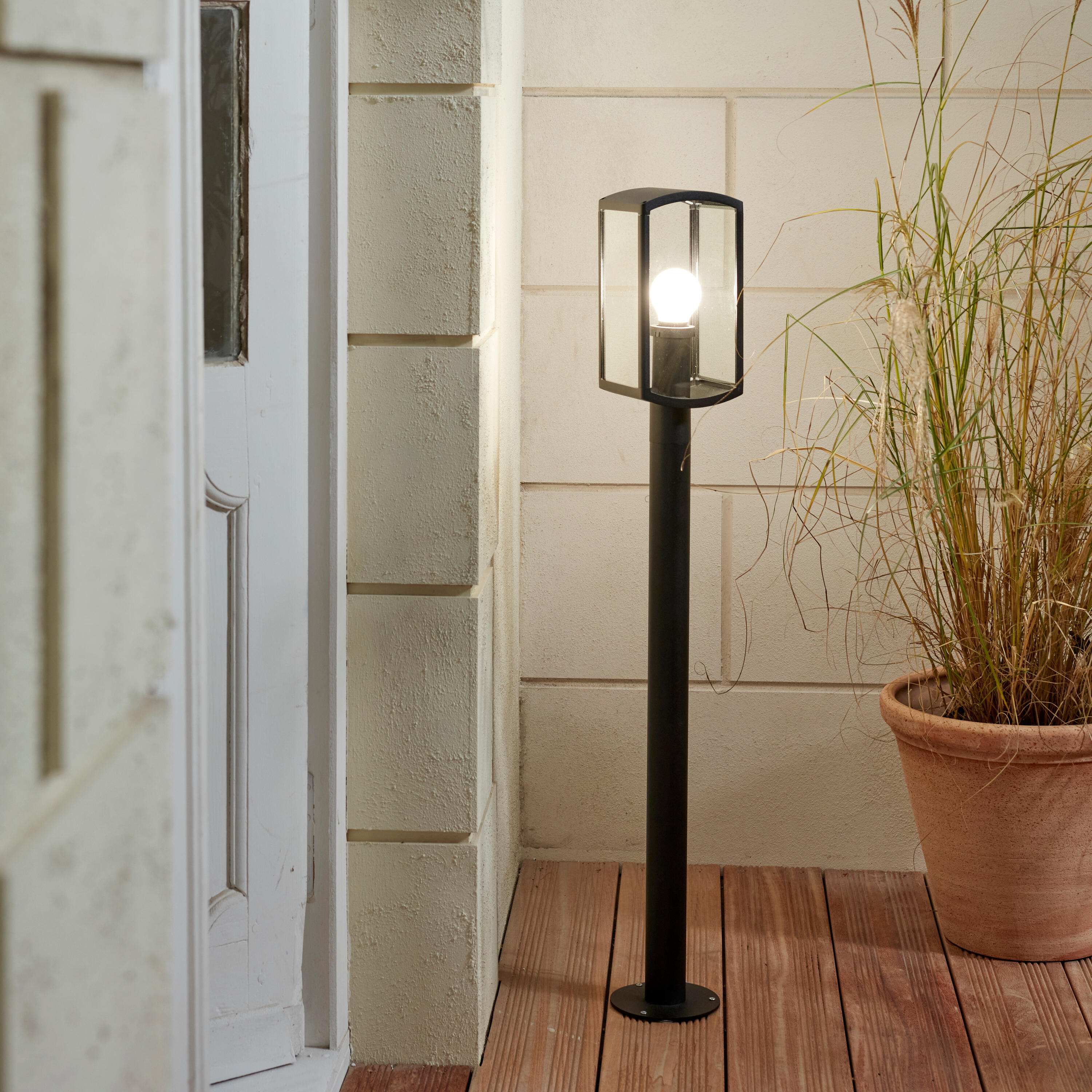 Potelet extérieur Bord de mer, E27 max 25W noir Daroca INSPIRE - 3