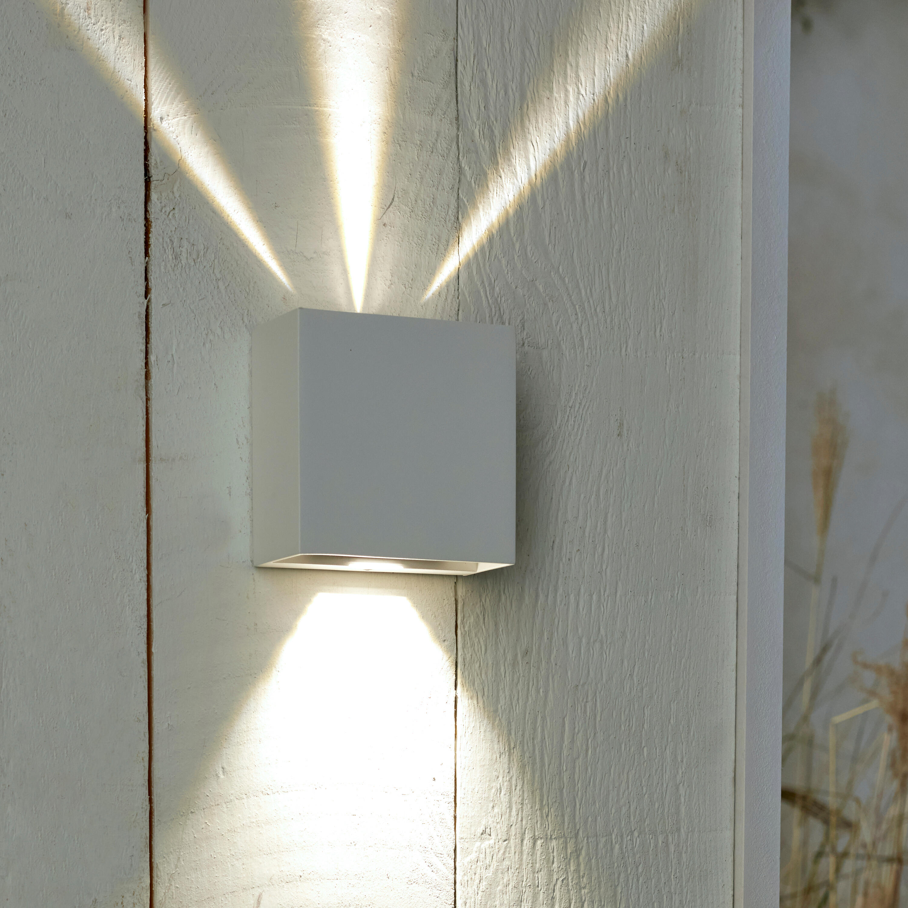 Applique LED design da esterno Baiona doppia luce bianco IP65, luce bianco naturale 1400 lumen, INSPIRE - 7
