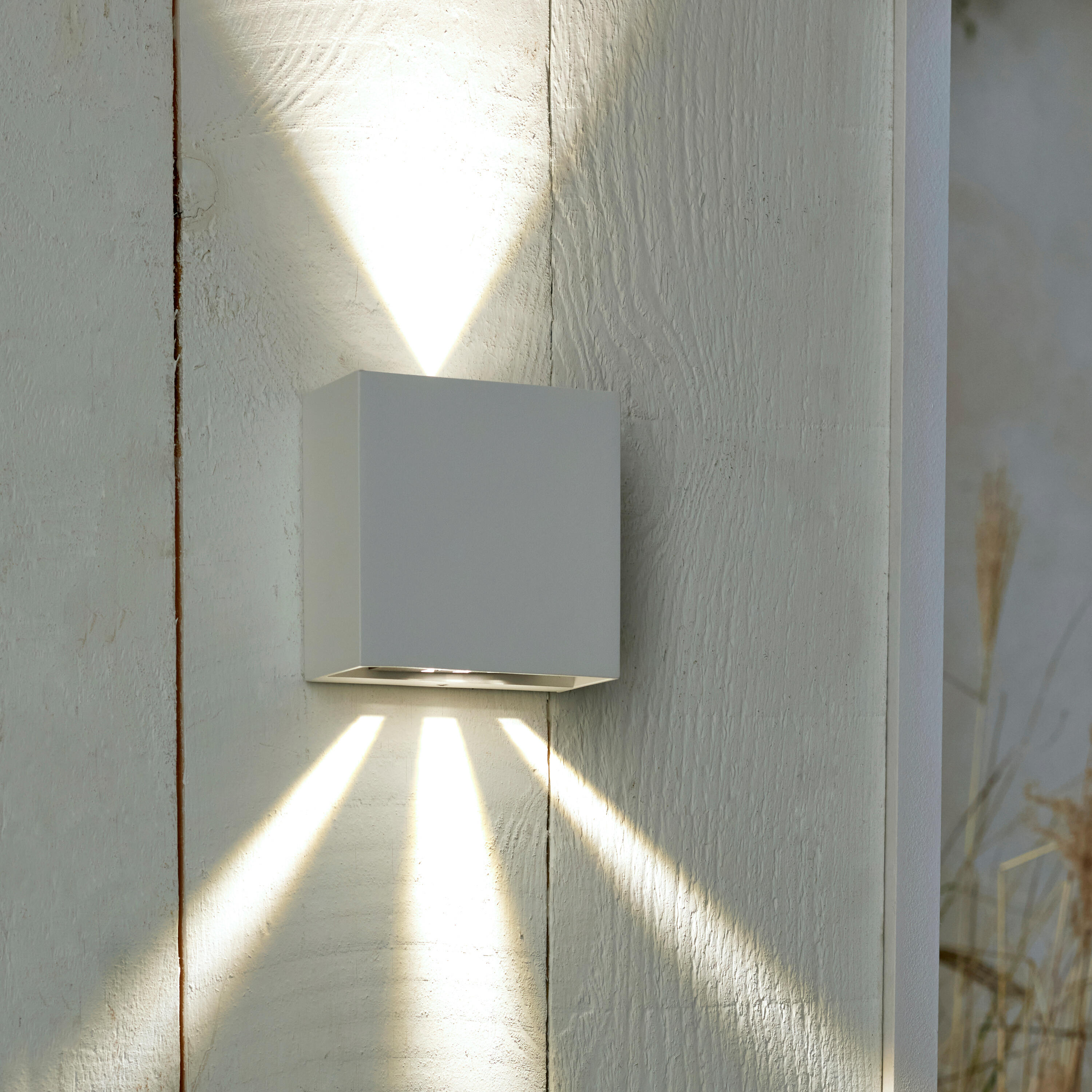 Applique LED design da esterno Baiona doppia luce bianco IP65, luce bianco naturale 1400 lumen, INSPIRE - 6