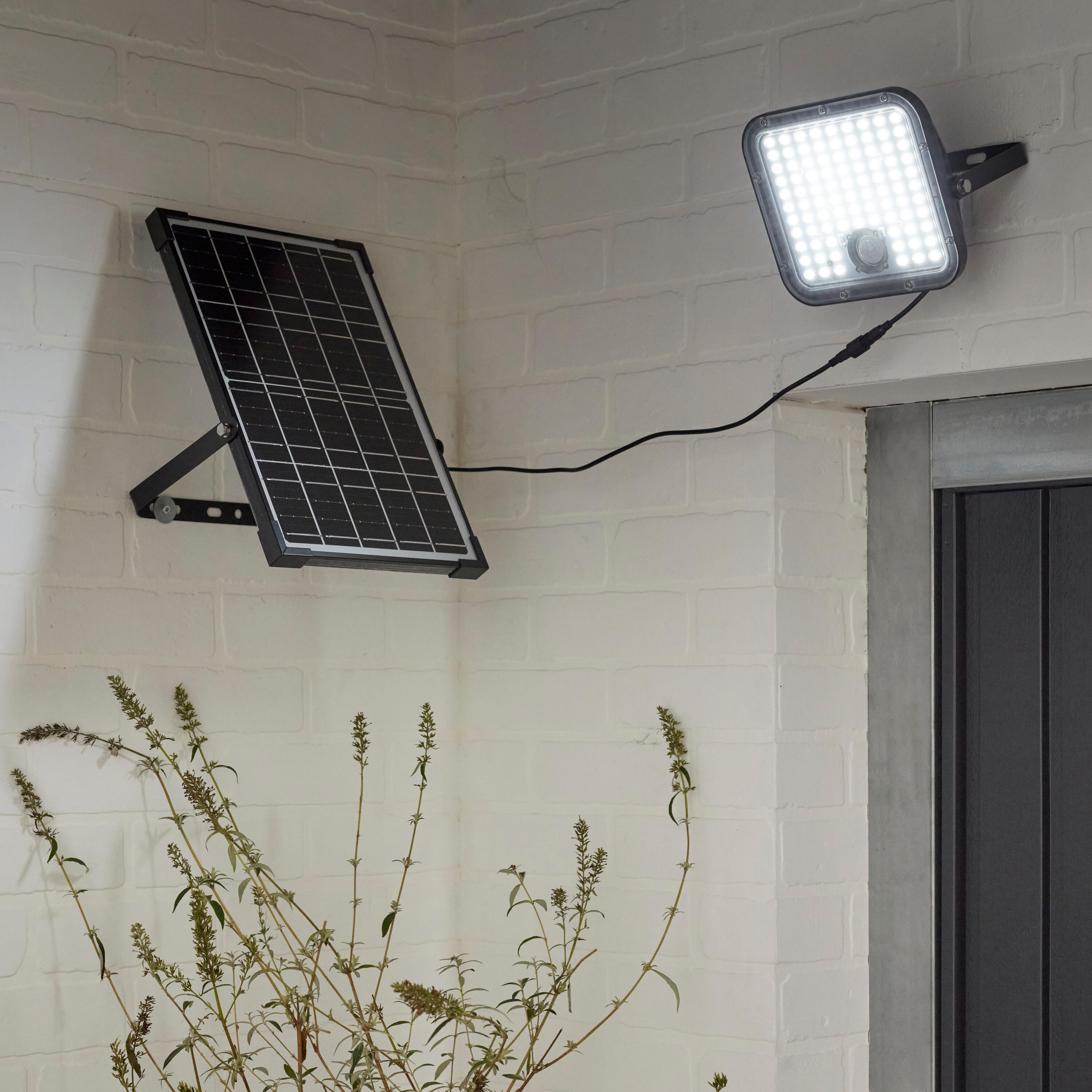 Projetor solar Pir 5000 lm 6500K ip65 preto Inspire - 14