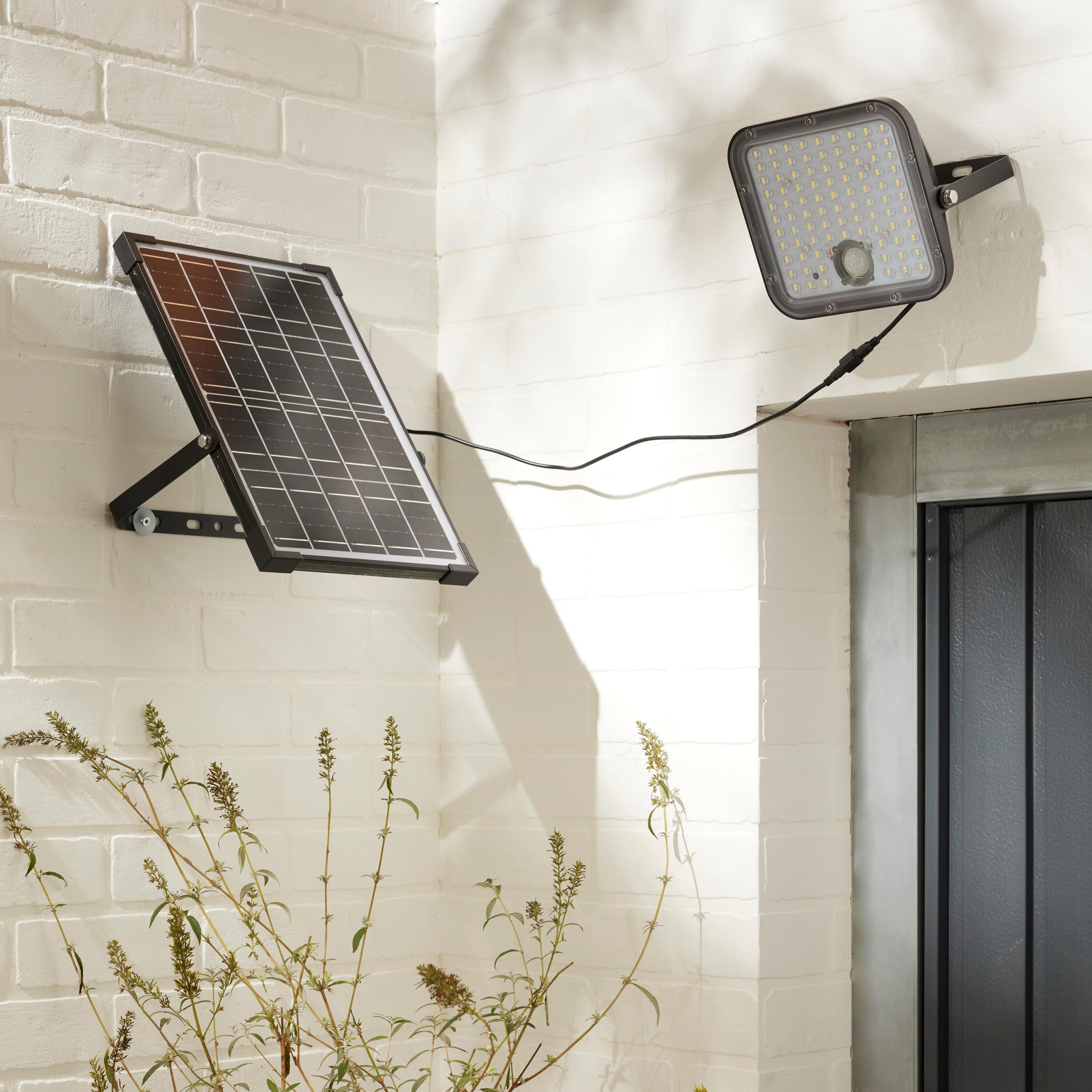 Projetor solar Pir 5000 lm 6500K ip65 preto Inspire - 12