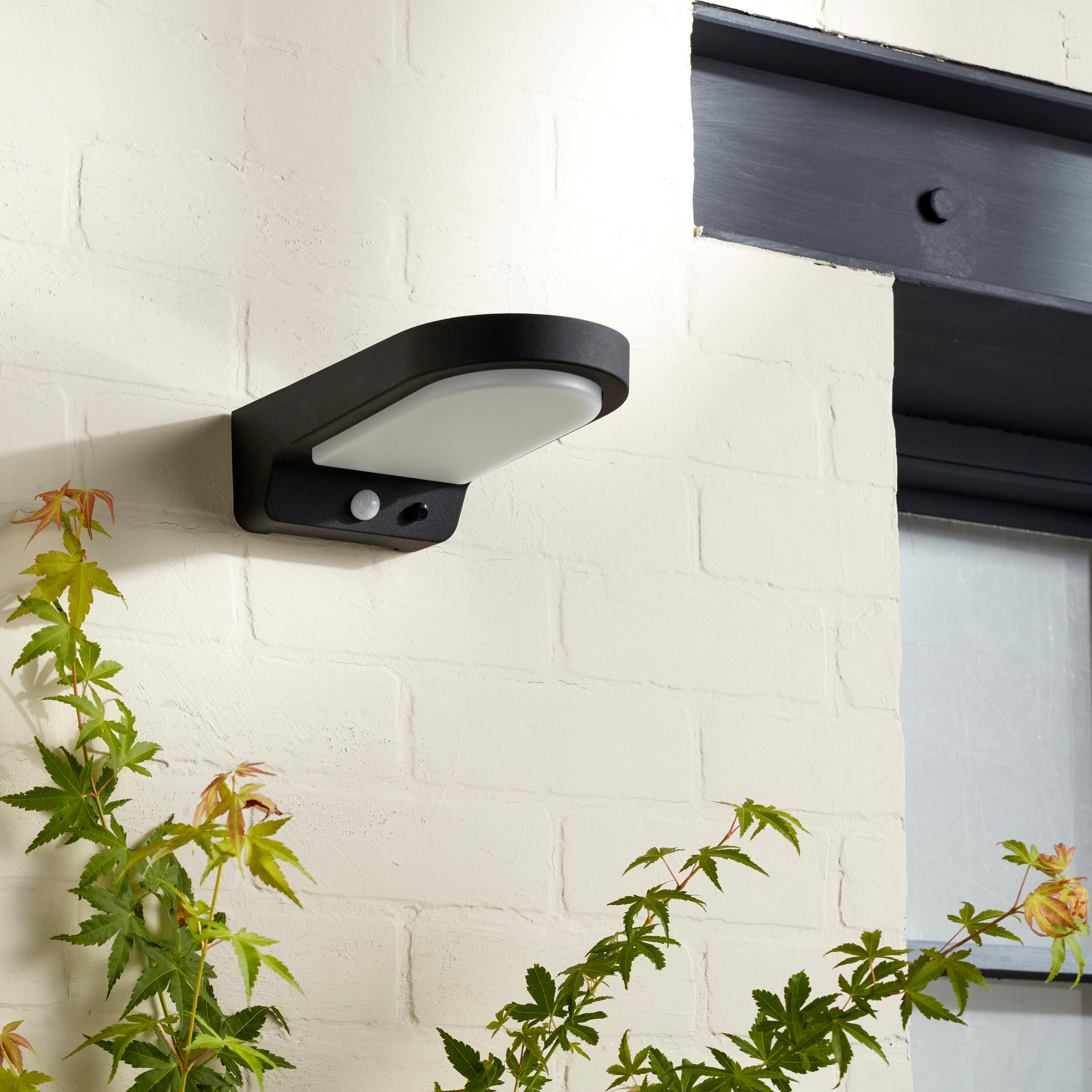 Candeeiro de parede solarar Mijas 900 lm 4000k ip54 preto Inspire - 4