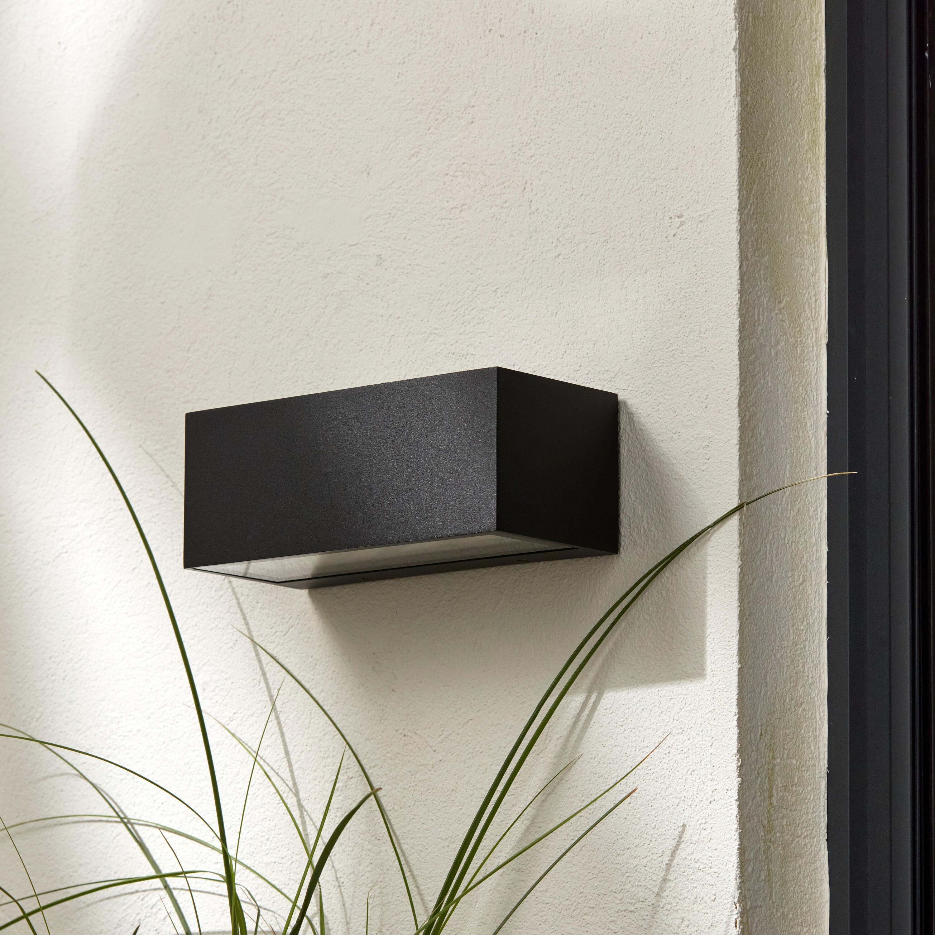 Applique LED design da esterno Brandsen doppia luce nero IP54, luce bianco naturale 2100 lumen, INSPIRE - 7