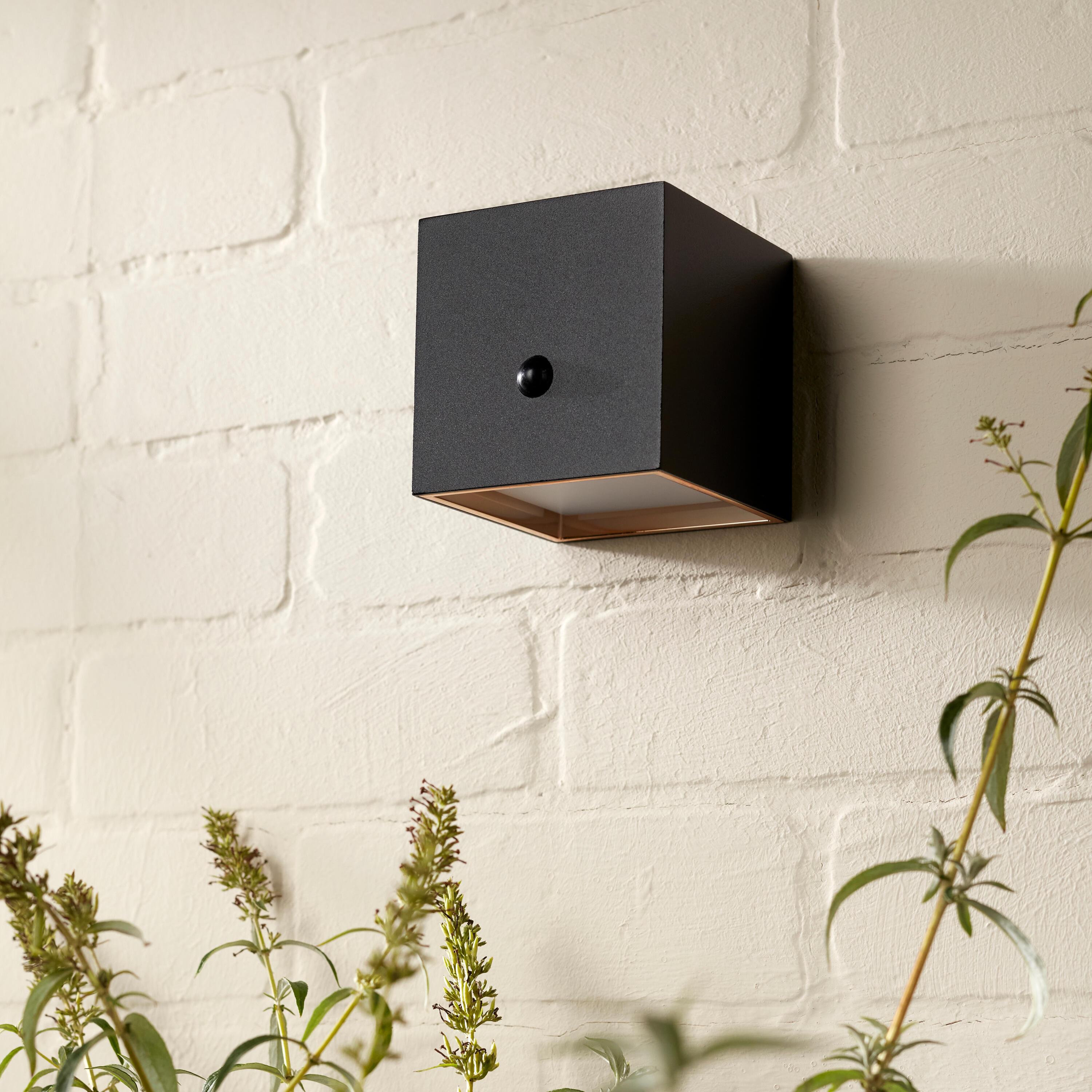 Candeeiro de parede solar Gerez 450 lm 4000k ip54 preto Inspire - 8