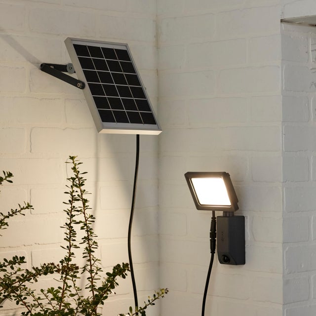 Projecteur extérieur solaire Yonkers,1000 Lumen, blanc neutre, noir INSPIRE