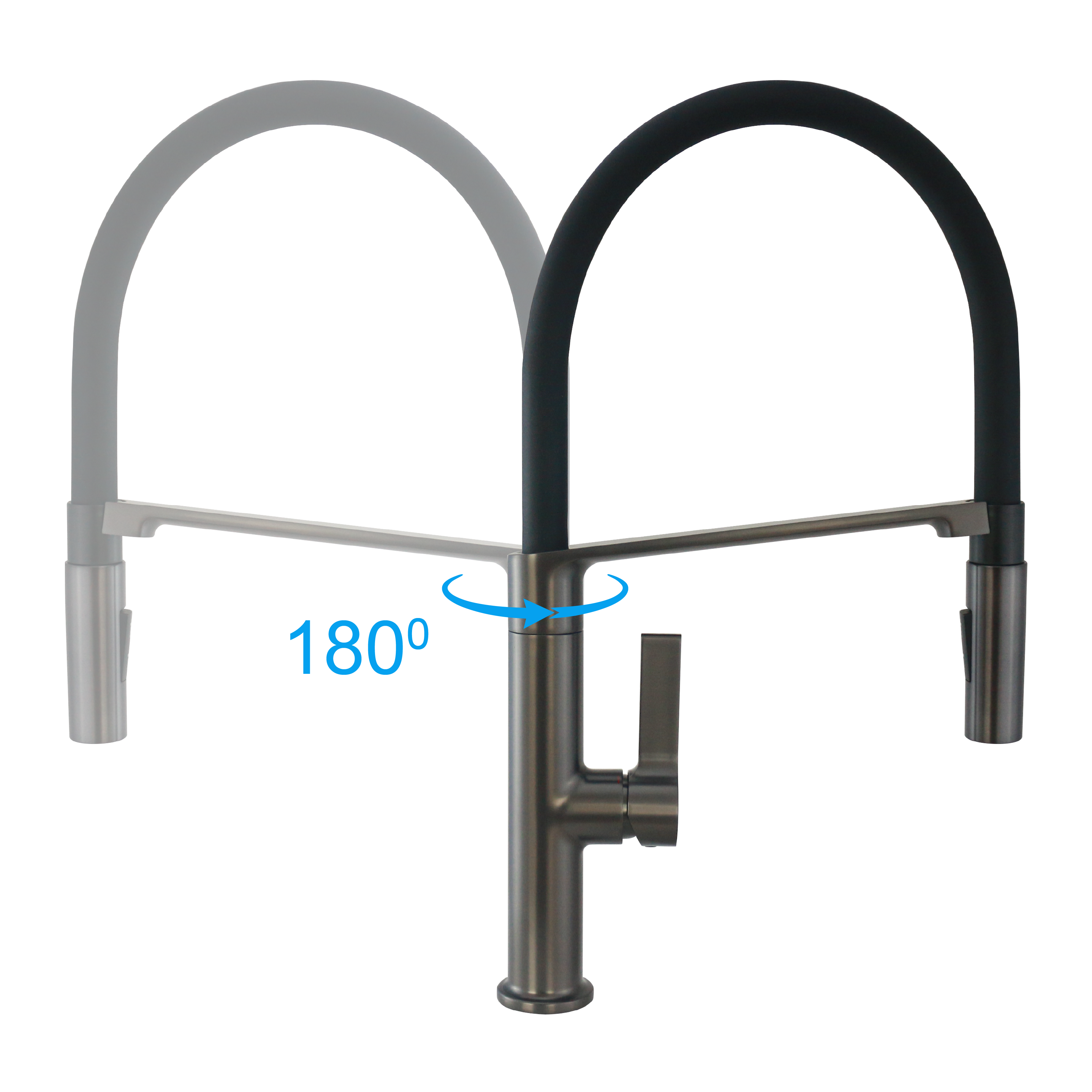 Mitigeur de cuisine avec douchette DELINIA Oly anthracite - 4