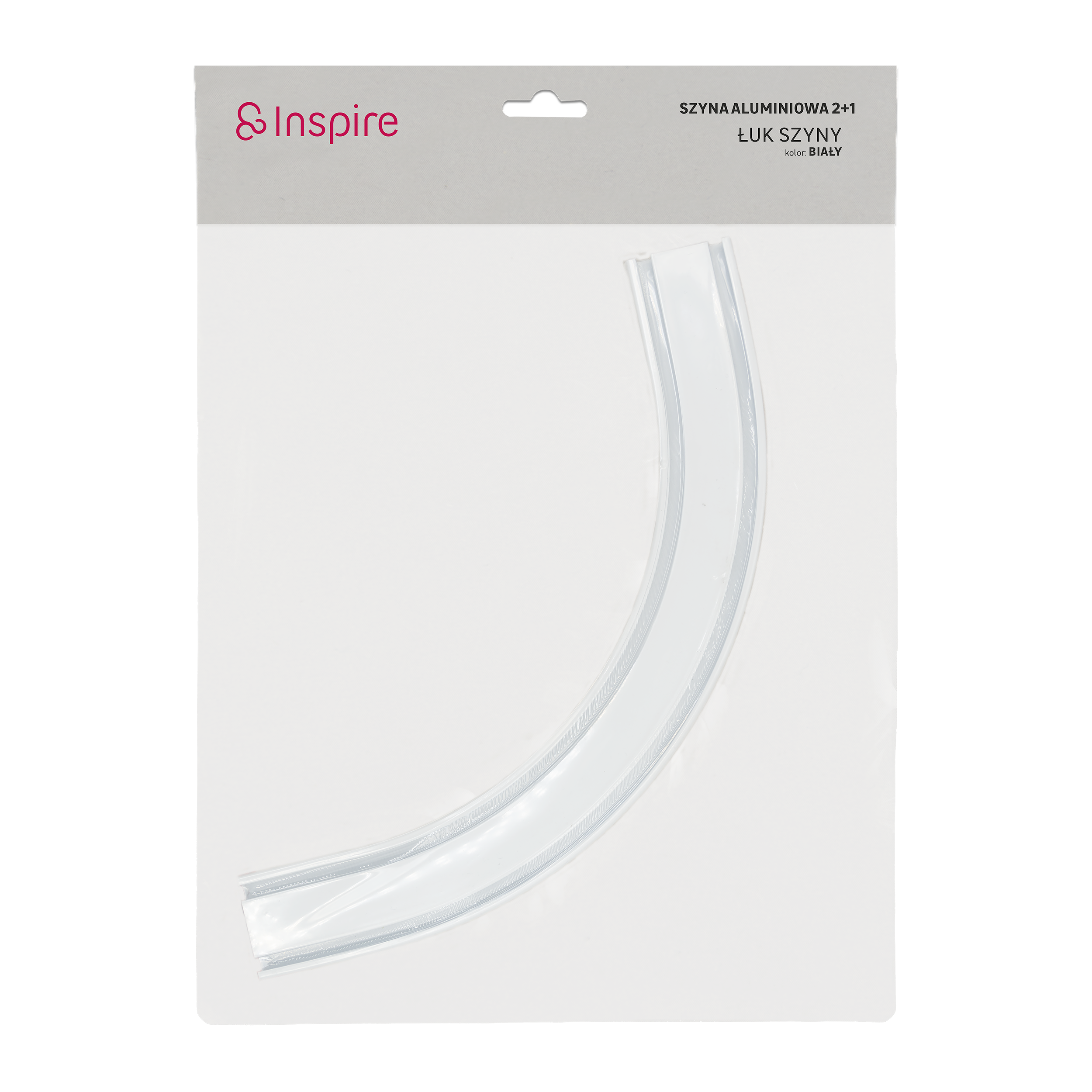 Łuk szyny sufitowej aluminiowej uniwersalnej biały Inspire - 2