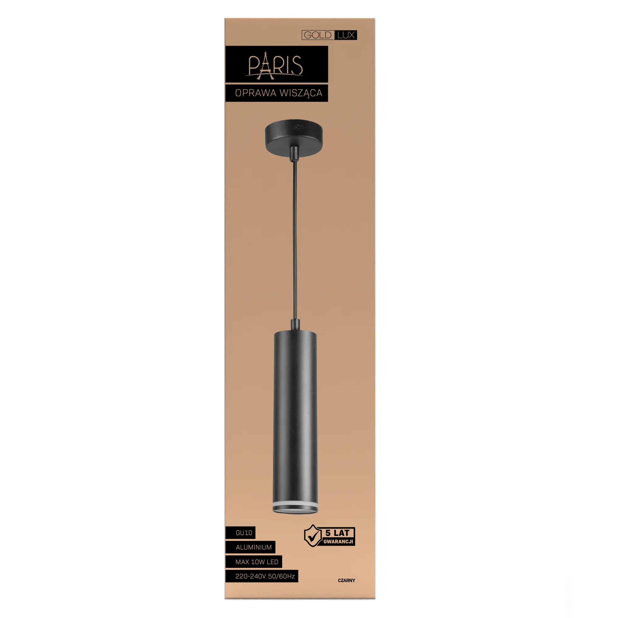 Lampa wisząca Paris czarna GU10 Goldlux - 6