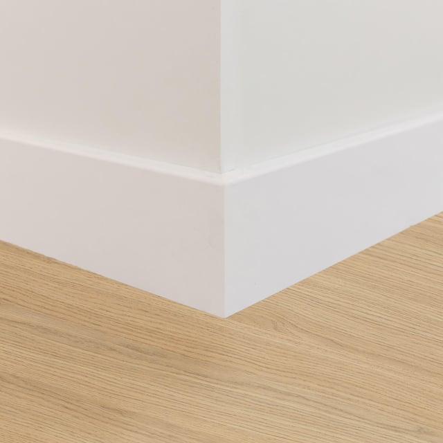 Lot de 5 plinthes mdf, blanches, H. 7.8 x L. 2.4 m, Ep.12 mm ARTENS