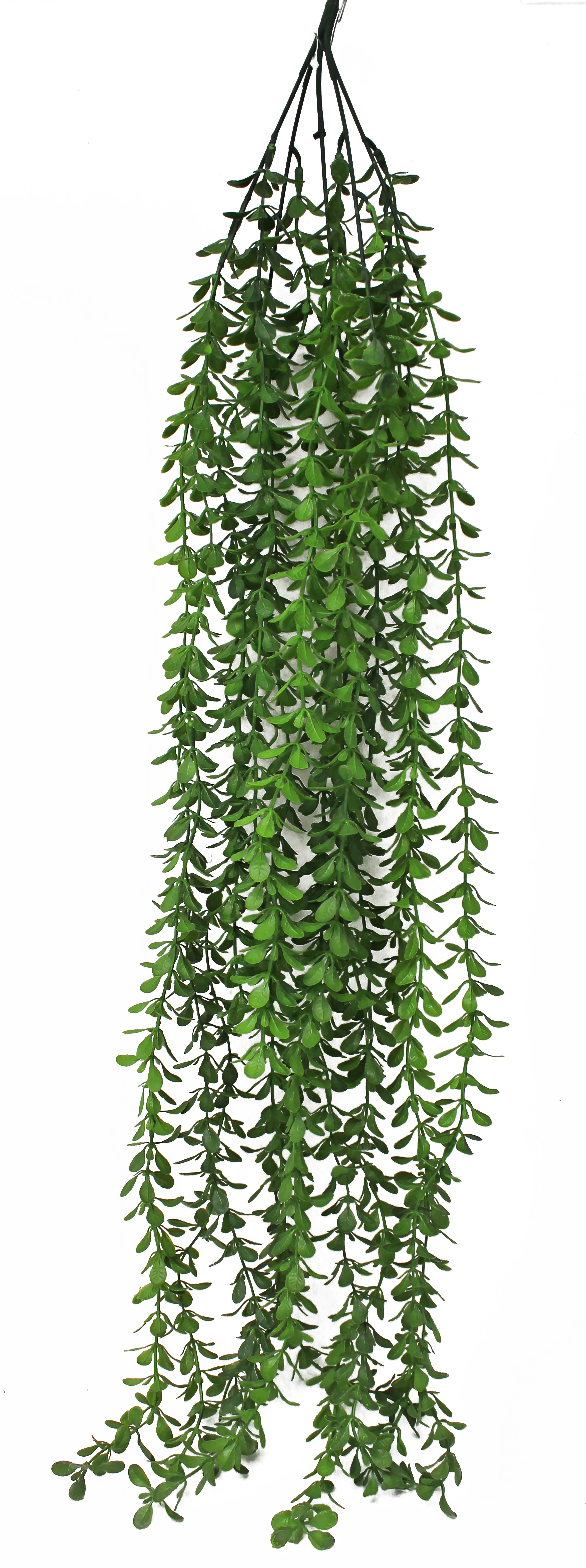 Planta artificial colgante grasa verde de 87 cm de altura