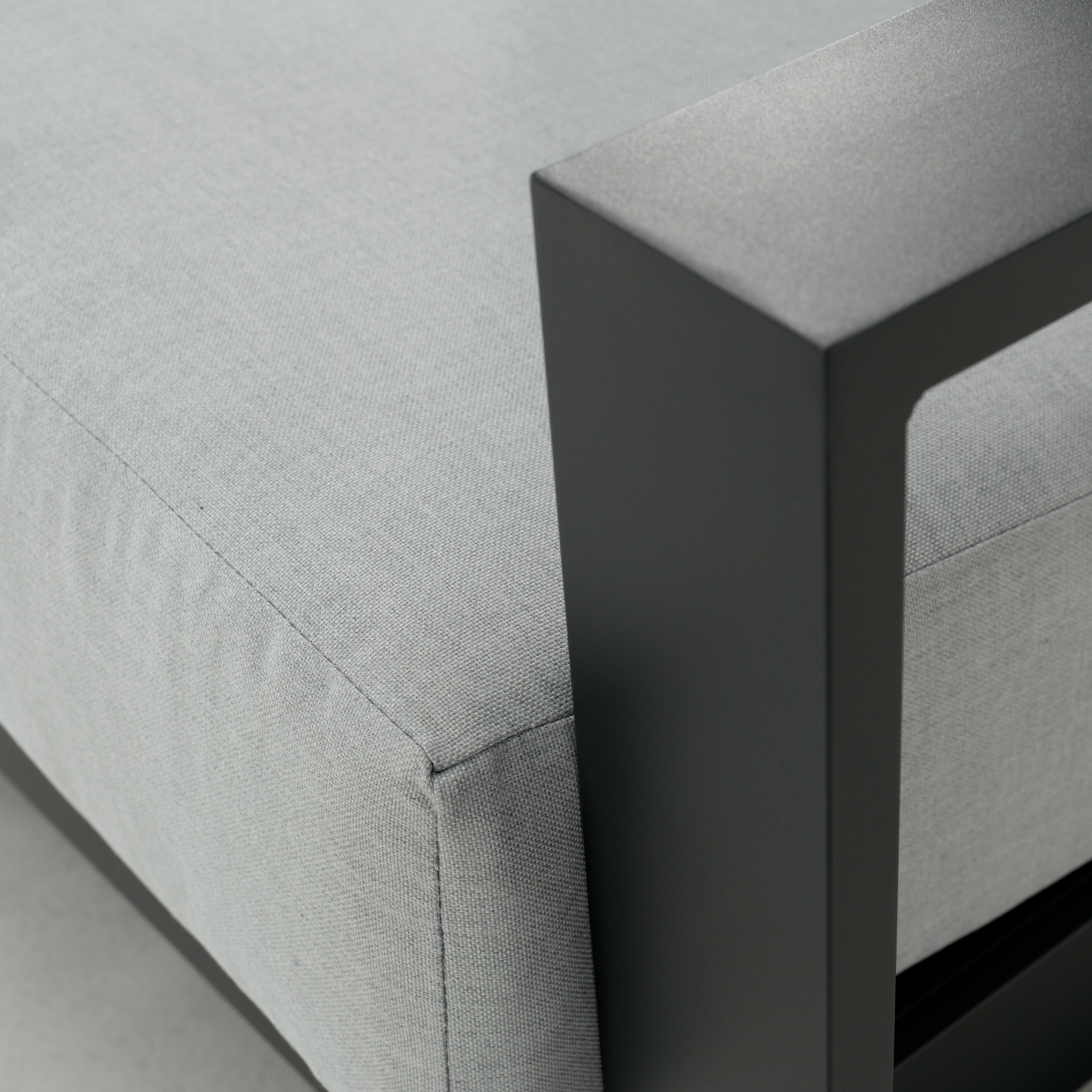 Canapé 3 personnes en aluminium gris Athena NATERIAL - 6