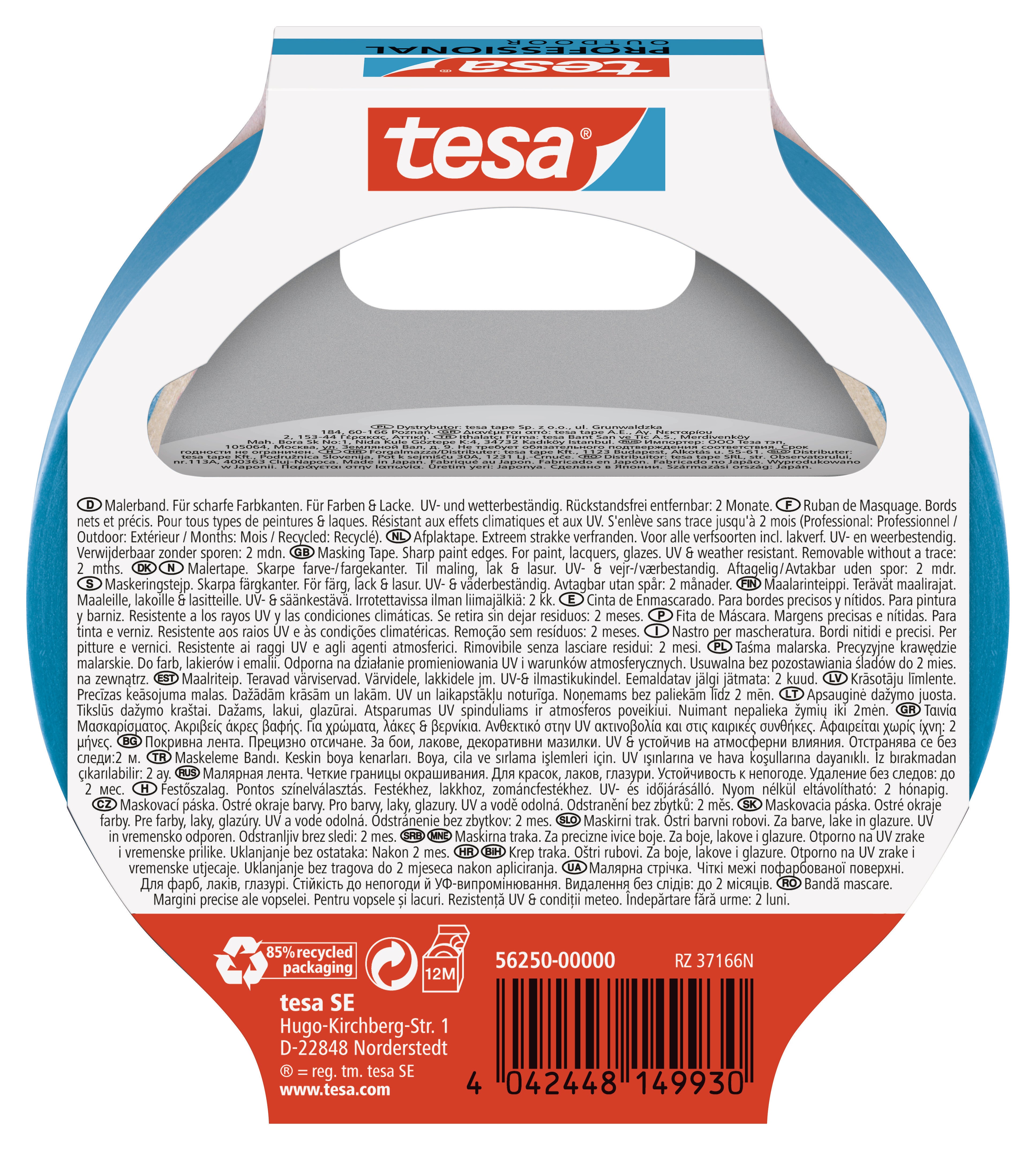 Nastro per mascheratura TESA Professional 25 m x 25 mm multisuperficie - 7