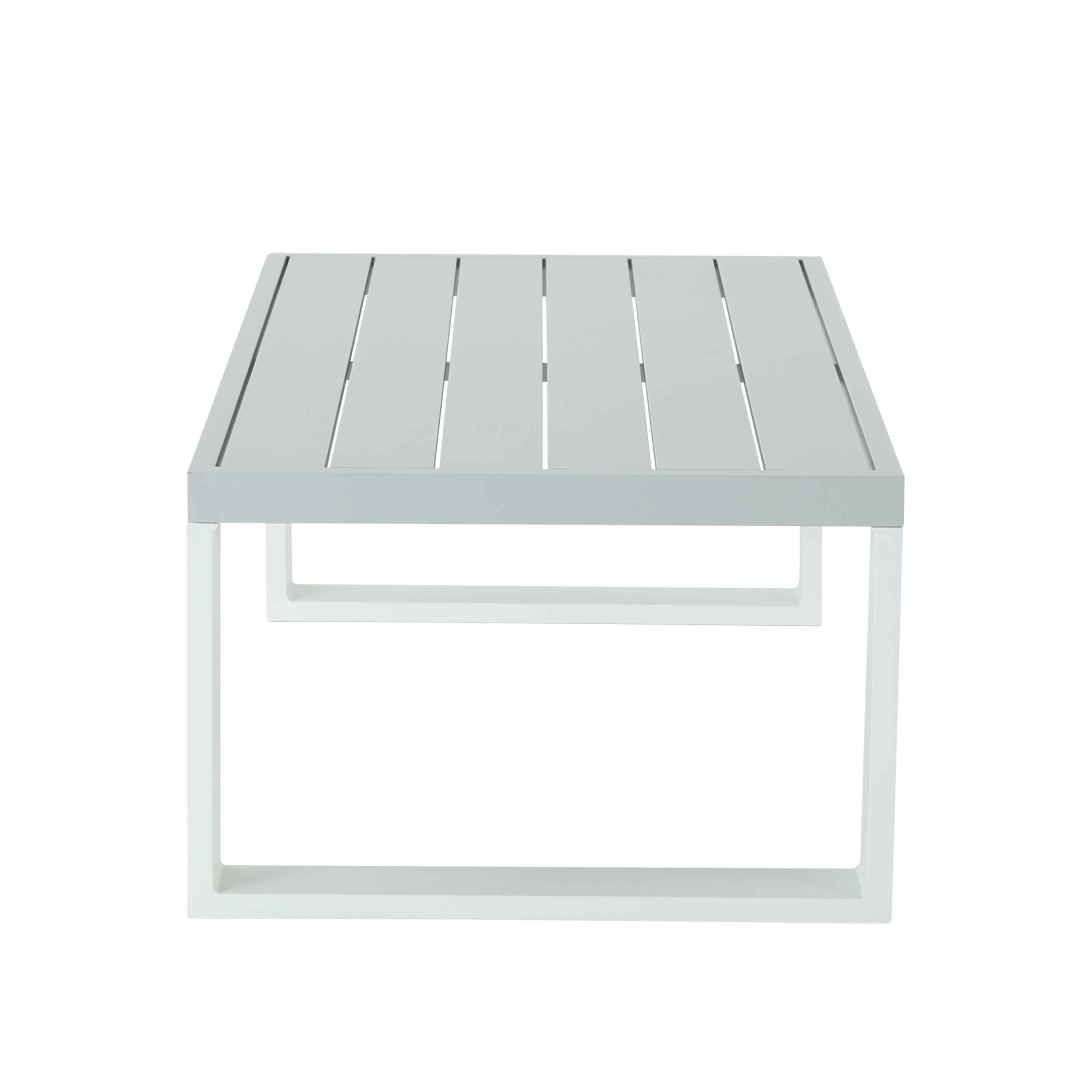 Table basse en aluminium blanc Athena NATERIAL - 4