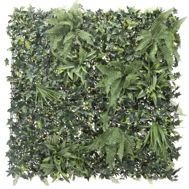 Leroymerlin Parete verde artificiale in polietilene multicolore H 1 m x L 1 m