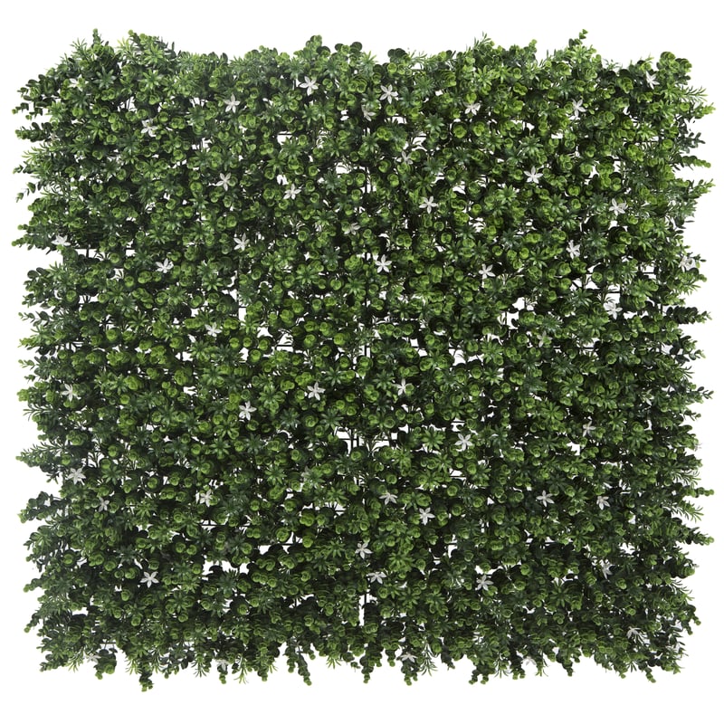 Panel osłonowy Żywopłot białe kwiaty 100x100 cm Naterial