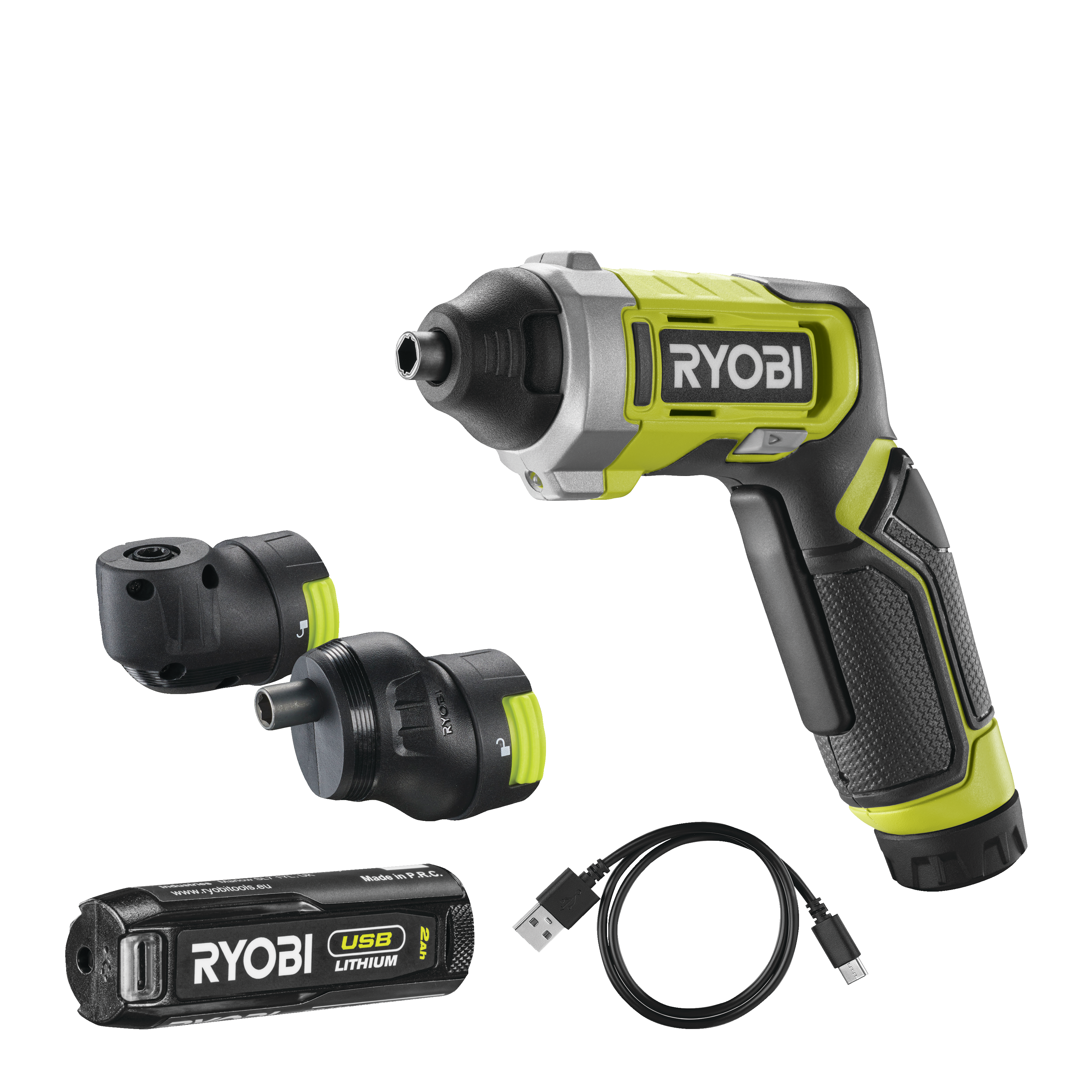 Wkrętak akumulatorowy z 2 nasadkami 4V 1x2Ah RYOBI